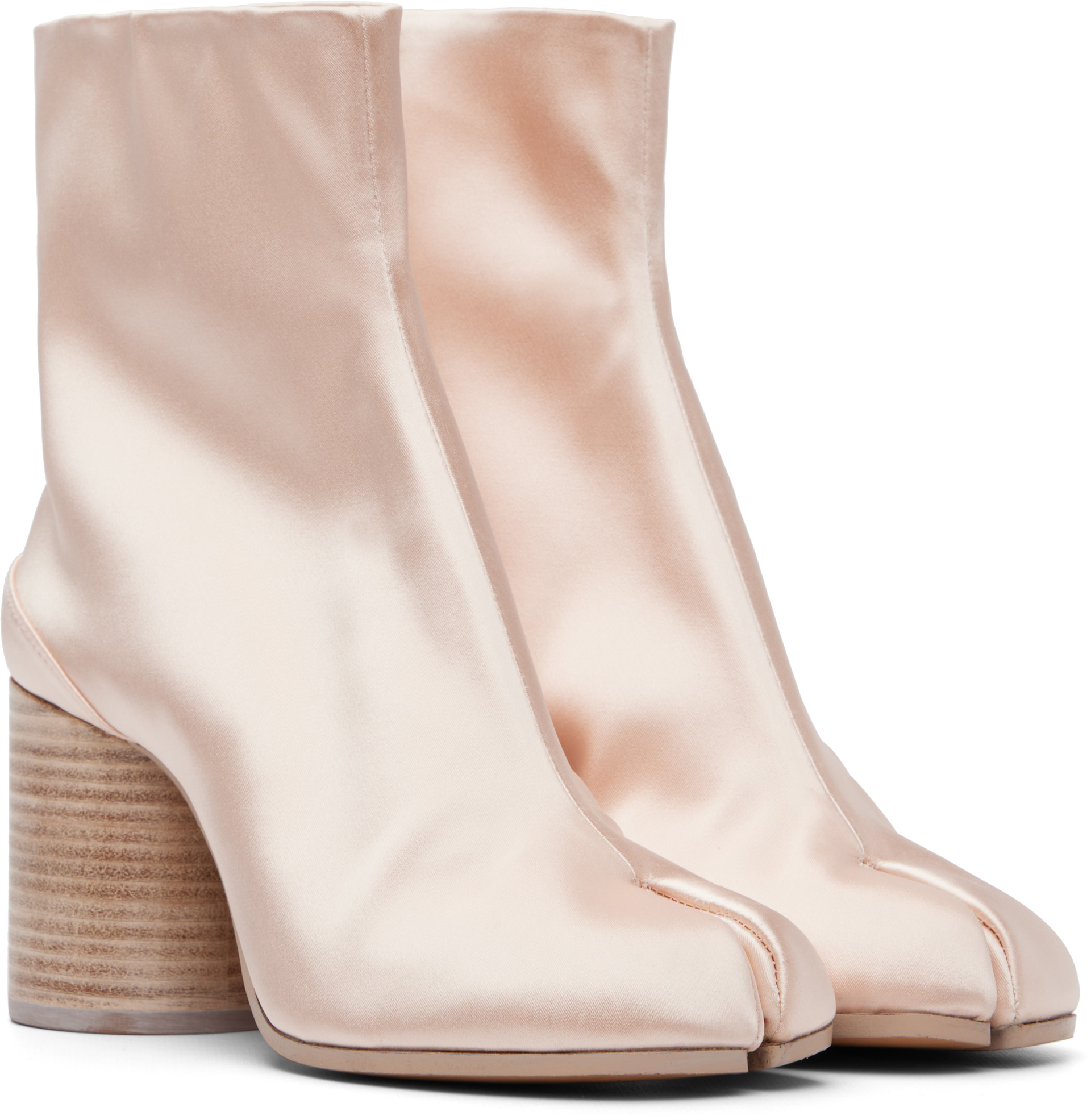 Maison Margiela - Bottines roses à bout Tabi