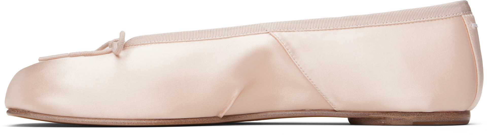 Maison Margiela: ピンク Tabi サテン バレエシューズ | SSENSE 日本