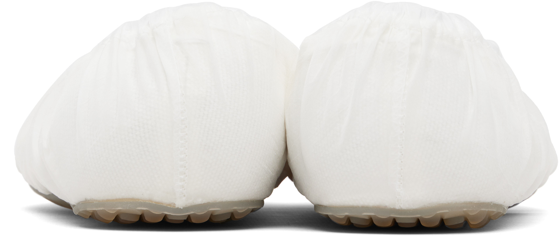 Maison Margiela - Ballerines étagées blanches