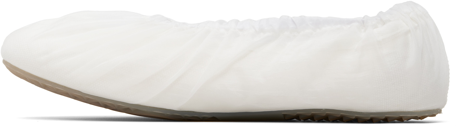 Maison Margiela - Ballerines étagées blanches