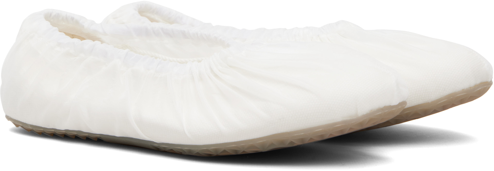Maison Margiela - Ballerines étagées blanches