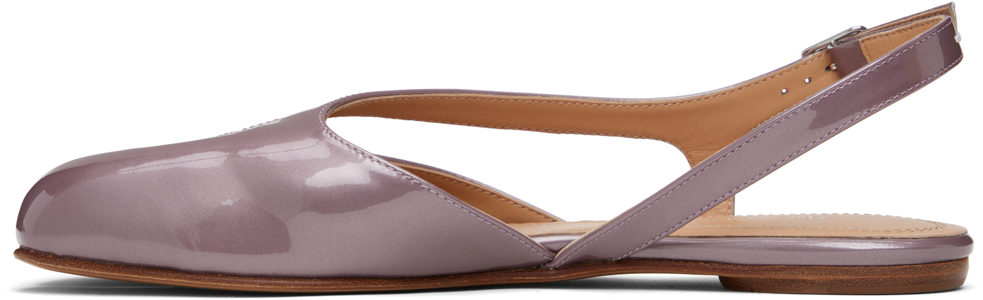 Maison Margiela: Purple Tabi Slingback Sandals | SSENSE