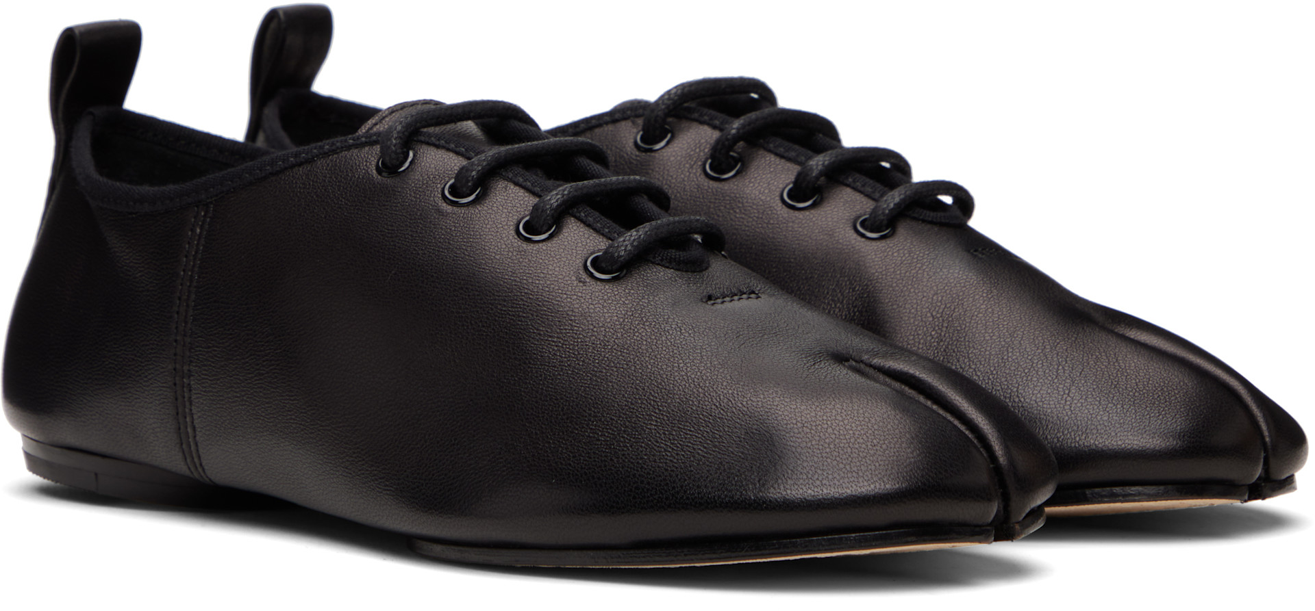 Maison Margiela スクエアダービーシューズ 42 黒 レースアップ Maison Margiela/メゾンマルジェラ Tabi レースアップ シューズ