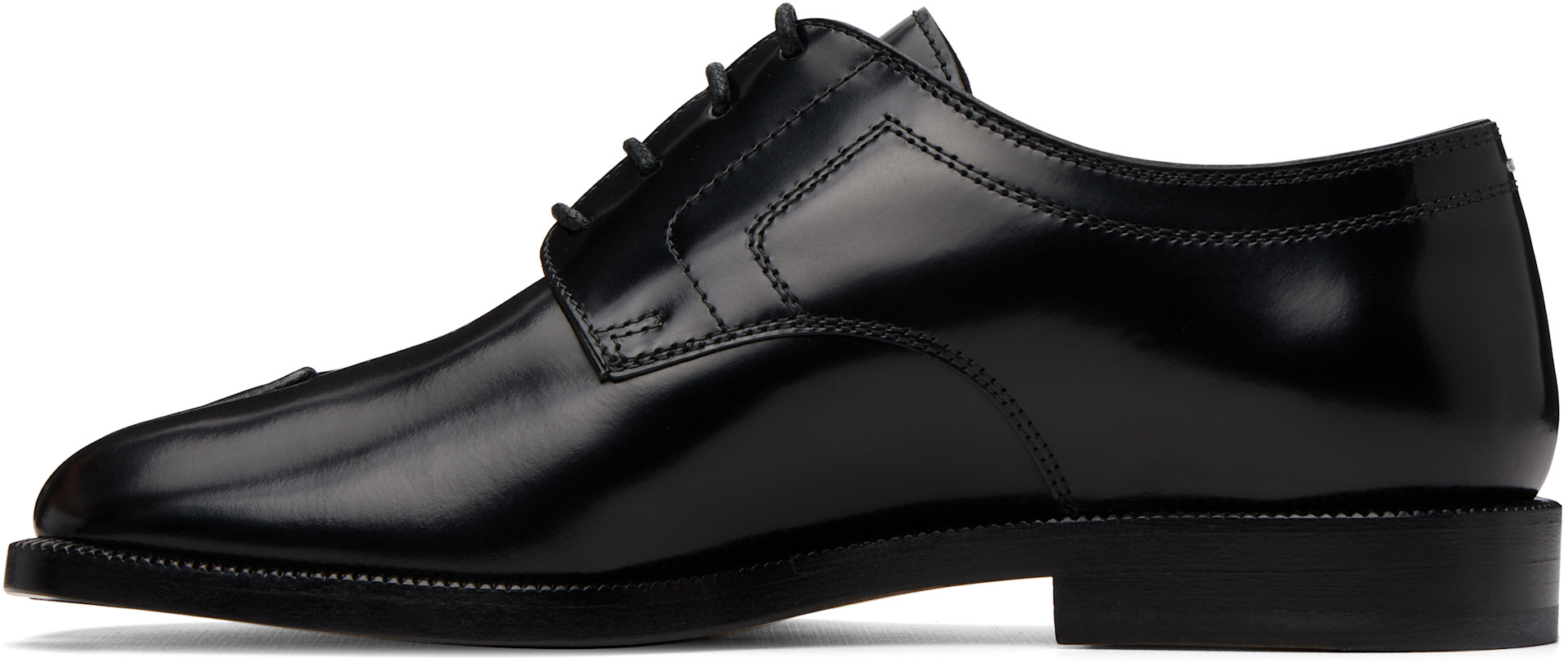 Maison Margiela: ブラック Tabi レースアップダービー | SSENSE 日本