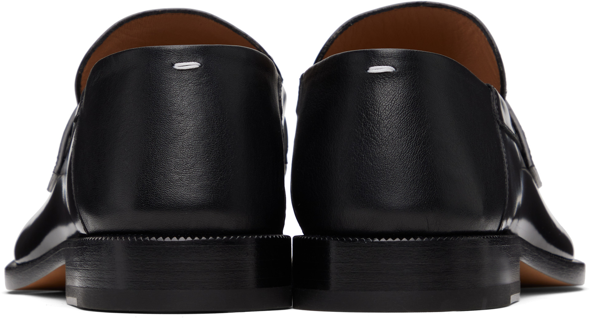Maison Margiela: ブラック Tabi ローファー | SSENSE 日本