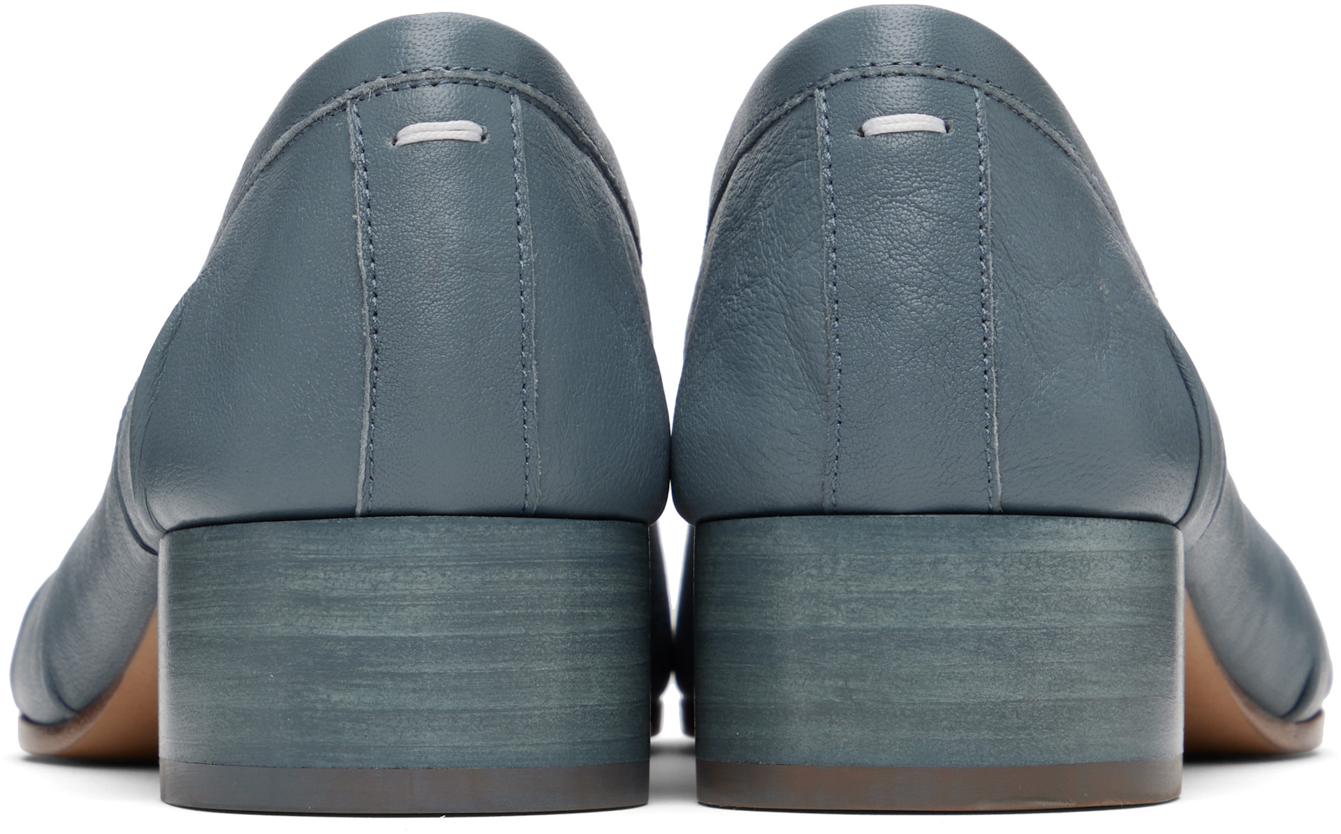 Maison Margiela: Blue Tabi New Ballerina Heels | SSENSE