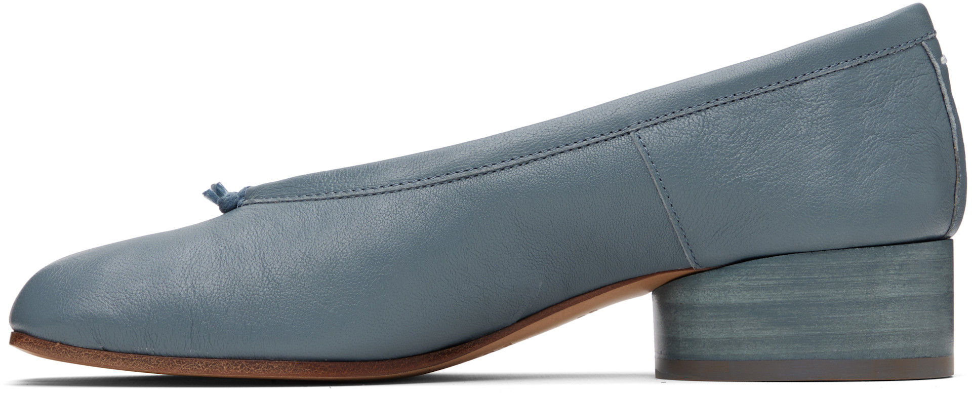 Maison Margiela: ブルー Tabi New Ballerina ヒール | SSENSE 日本