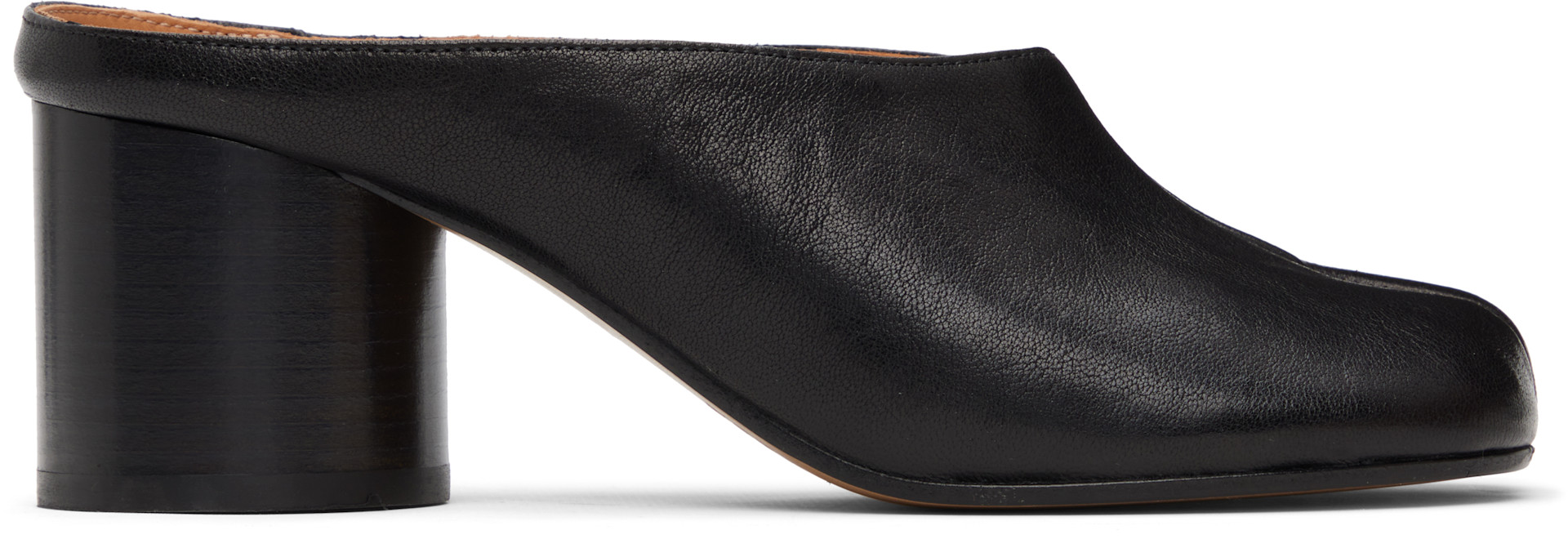 Maison Margiela: ブラック Tabi Décolleté ミュール ヒール | SSENSE 日本