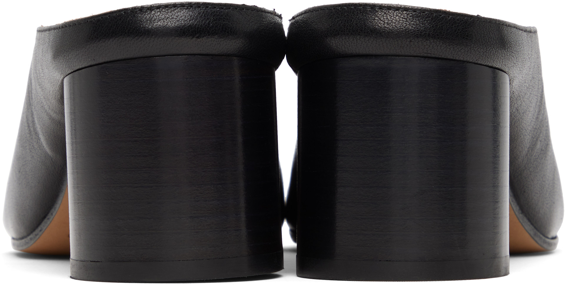 Maison Margiela: ブラック Tabi Décolleté ミュール ヒール | SSENSE 日本