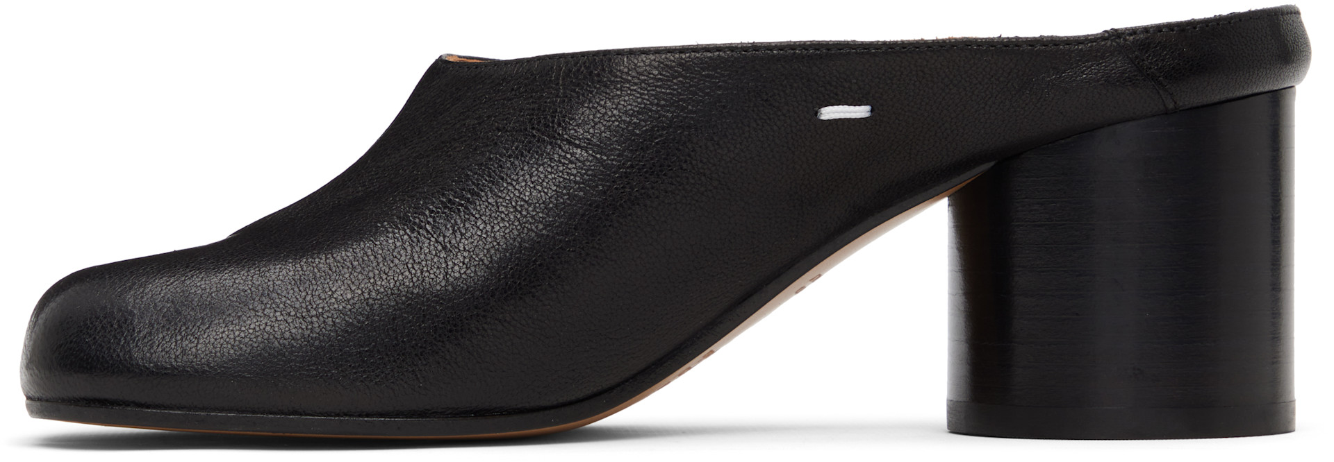 Maison Margiela: ブラック Tabi Décolleté ミュール ヒール | SSENSE 日本