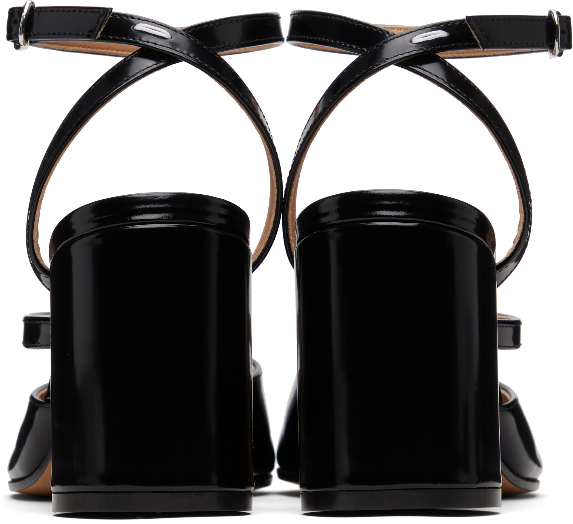 Maison Margiela: Black Tabi Heels | SSENSE
