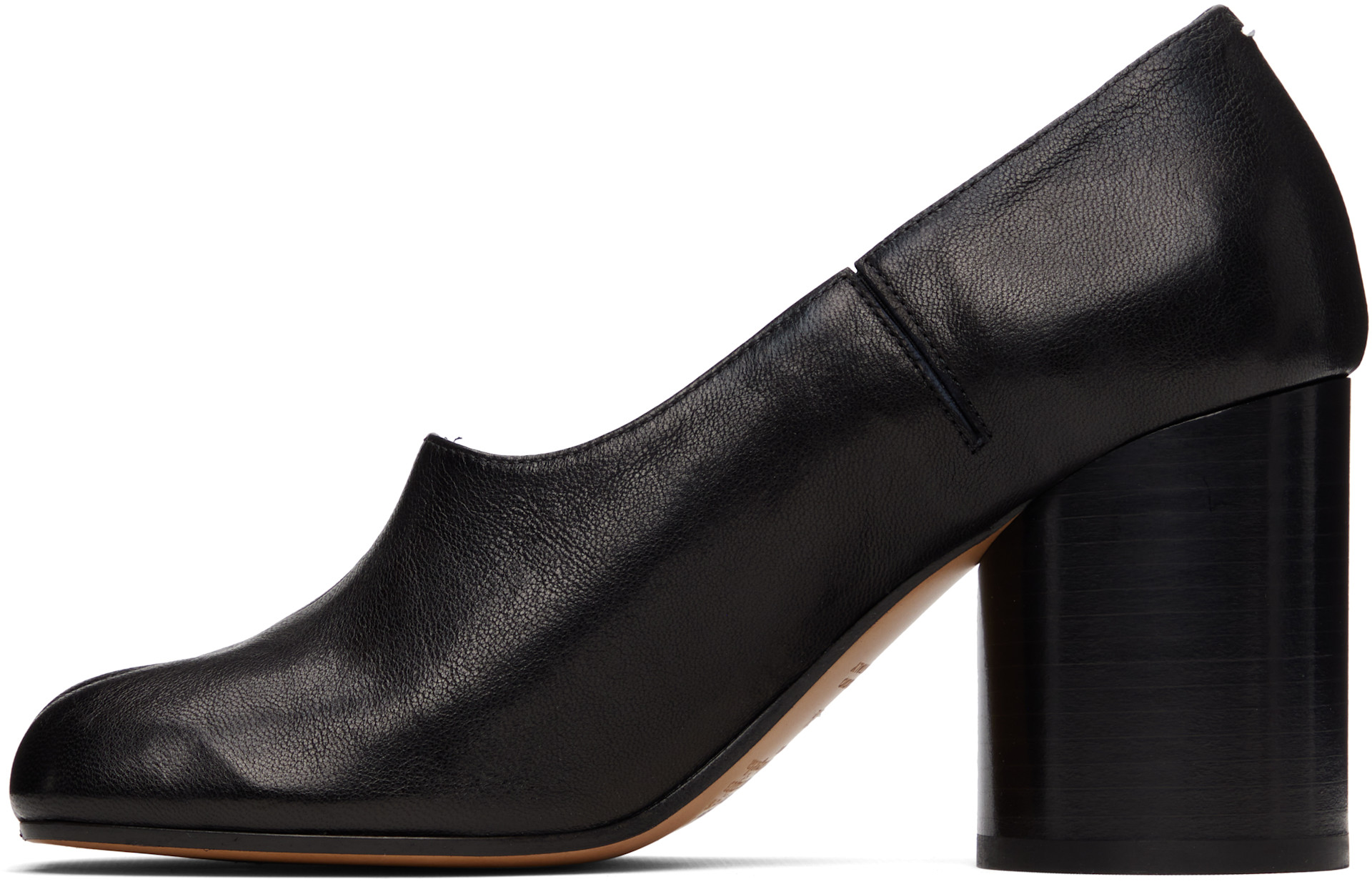 Maison Margiela Tabi パンプス 39 Maison Margiela: Black Tabi Décolleté Heels | SSENSE