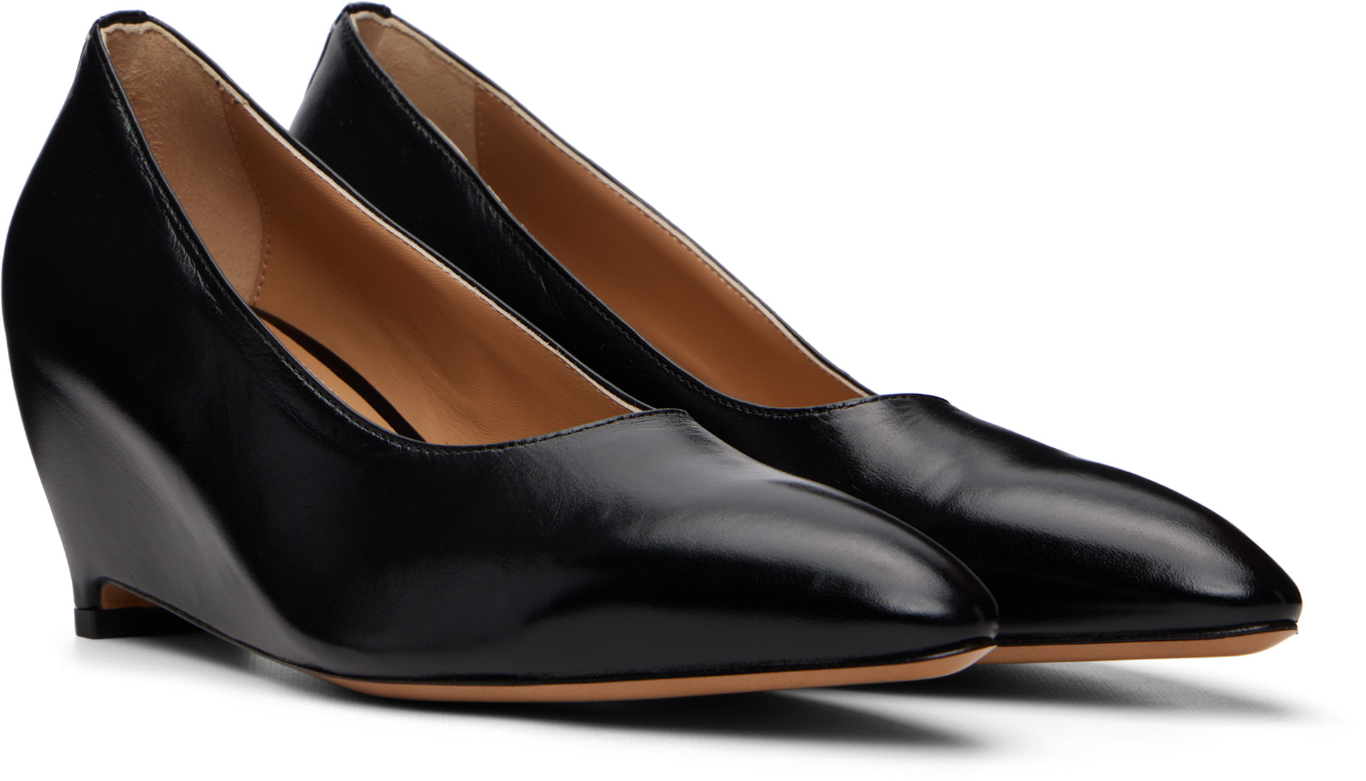 Maison Margiela: ブラック Heel-Less Kitten Pump ヒール | SSENSE 日本