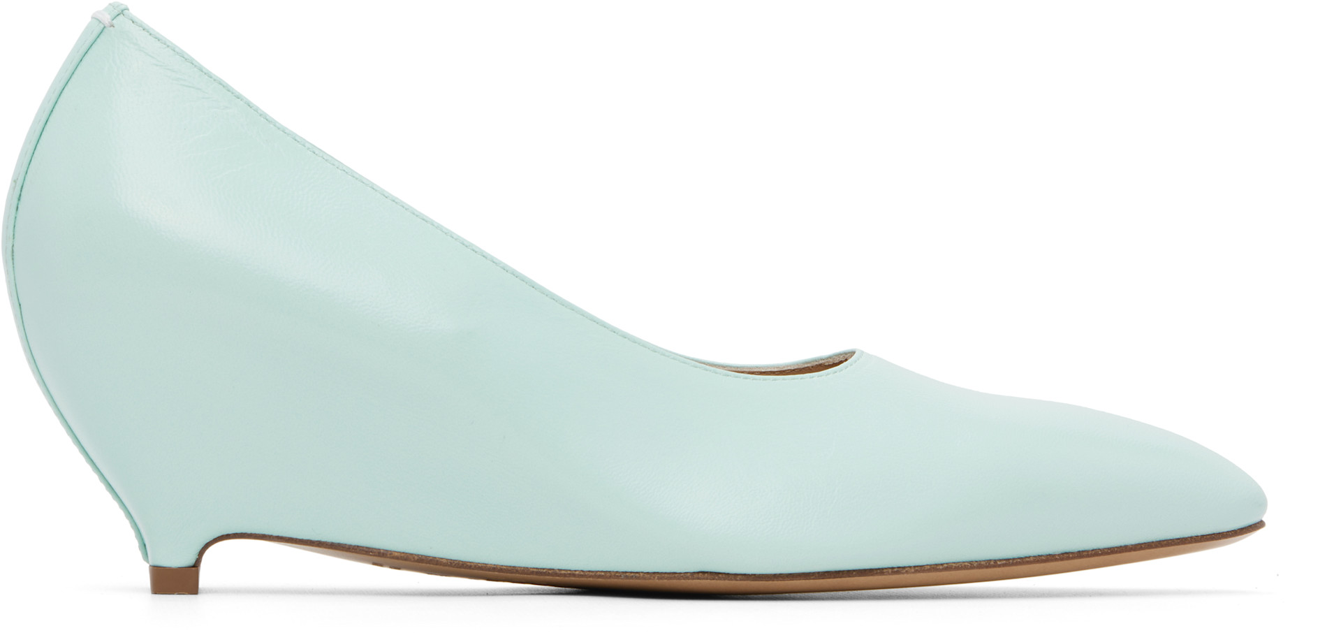 Maison Margiela - Chaussures à petit talon bleues