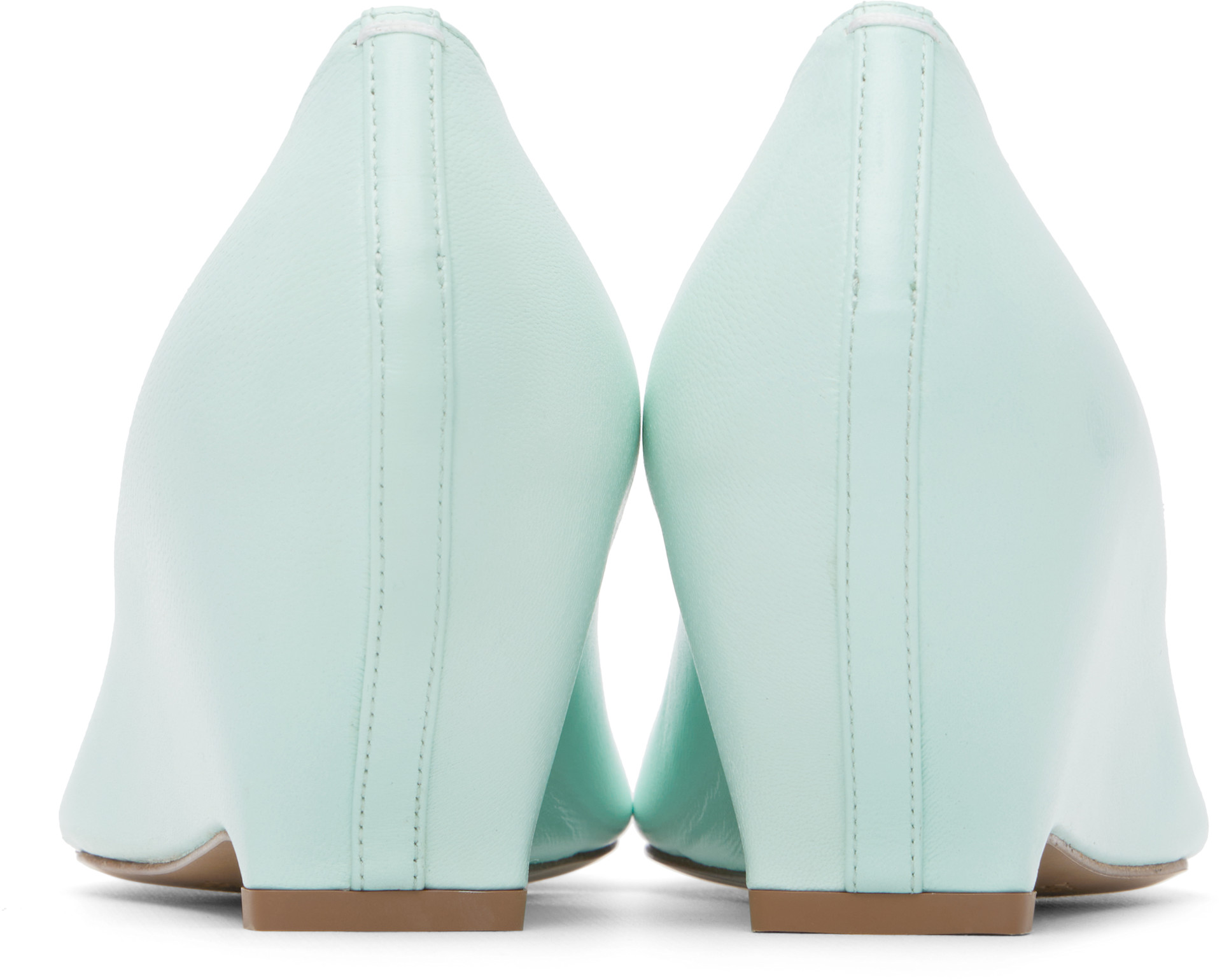Maison Margiela - Chaussures à petit talon bleues