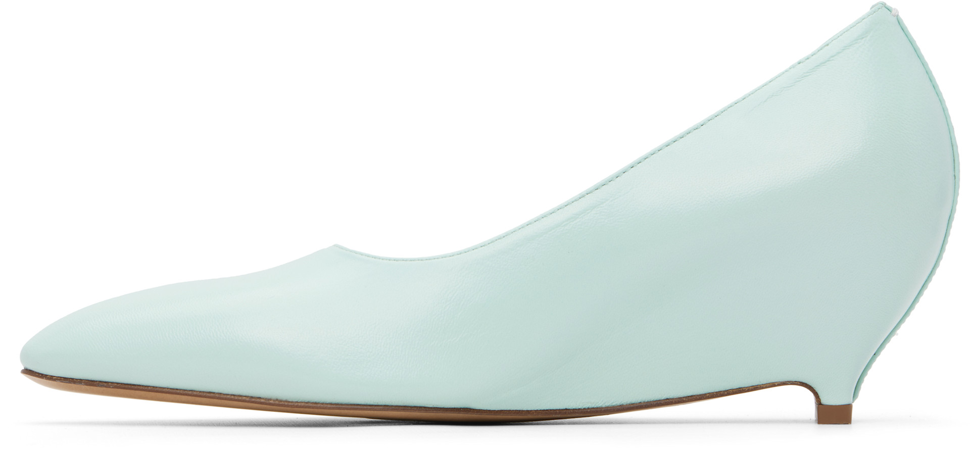 Maison Margiela - Chaussures à petit talon bleues