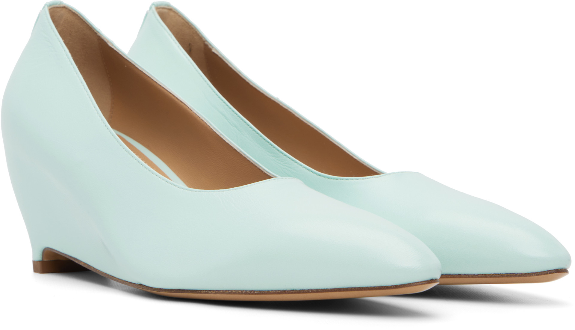 Maison Margiela - Chaussures à petit talon bleues