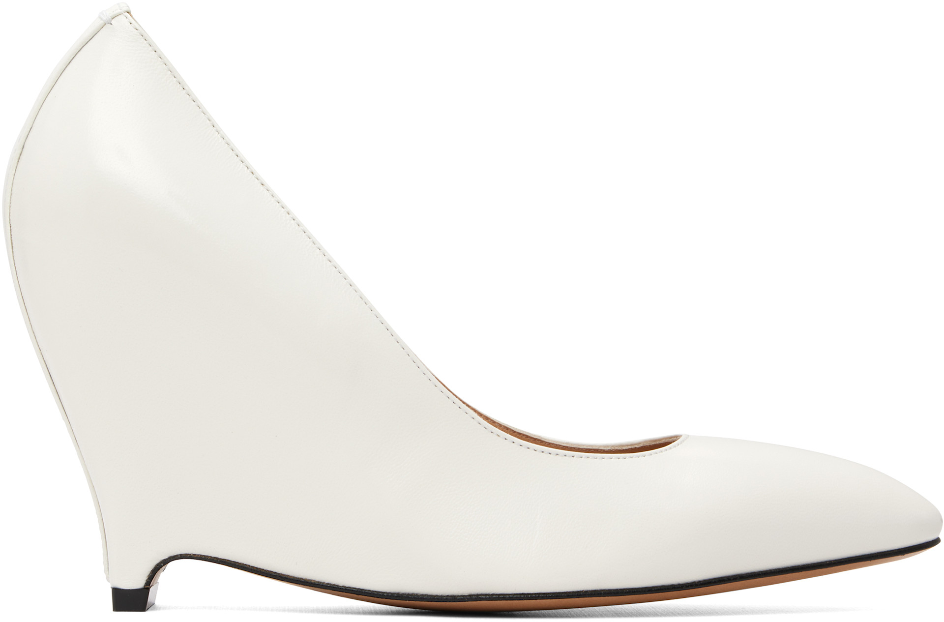 Maison Margiela - Chaussures à petit talon blanches
