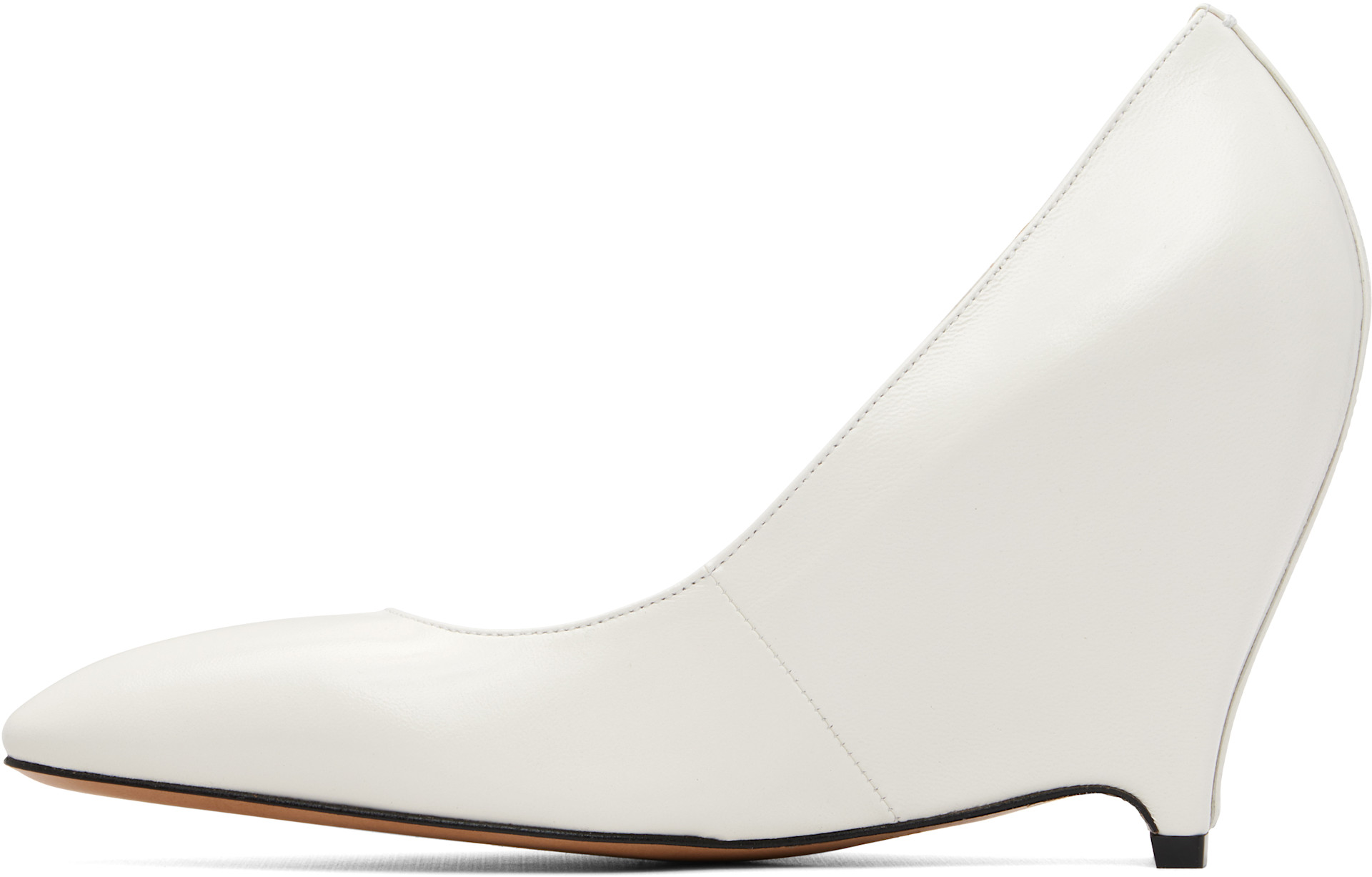 Maison Margiela - Chaussures à petit talon blanches