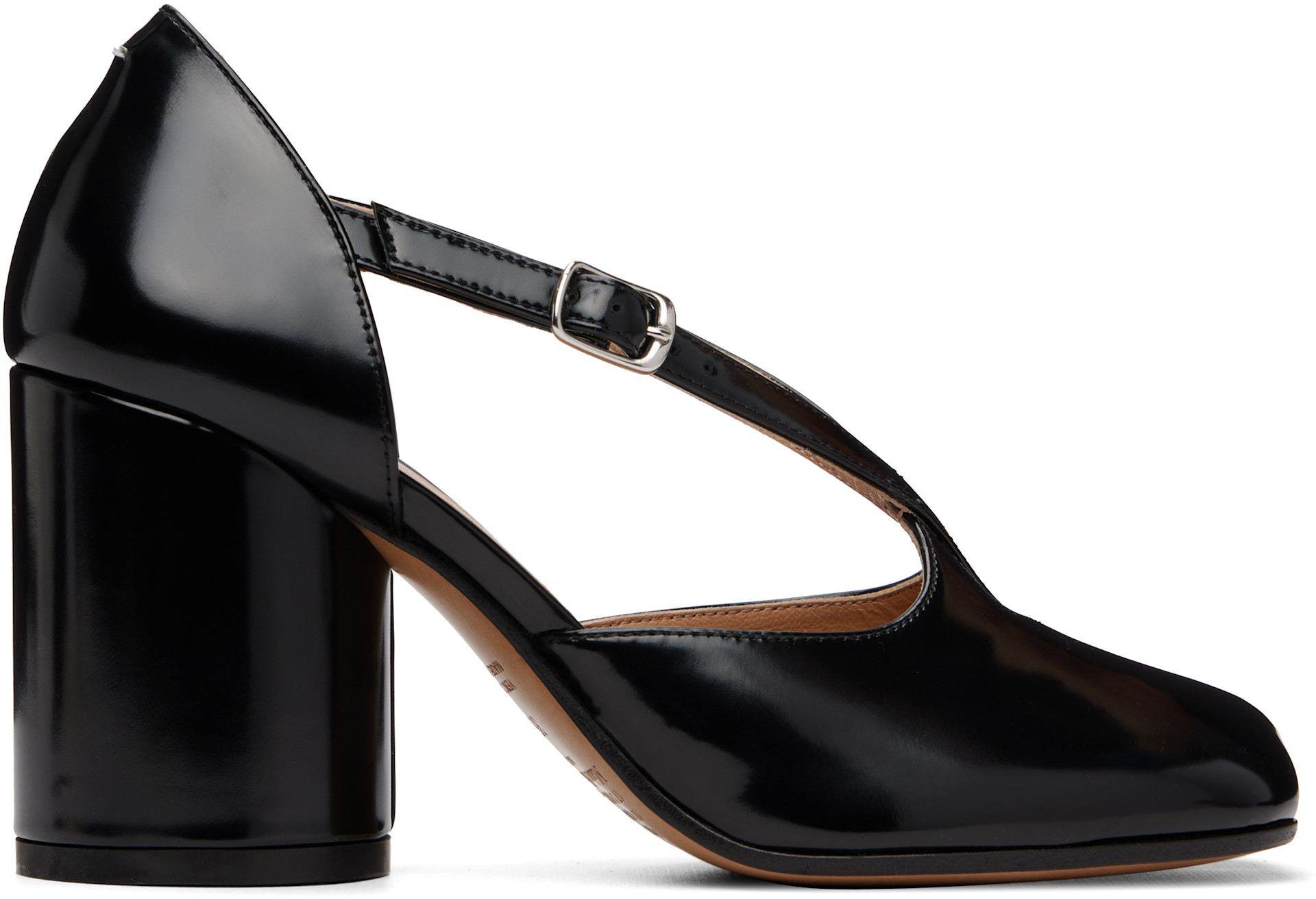 Maison Margiela: Black Tabi Décolleté Heels | SSENSE