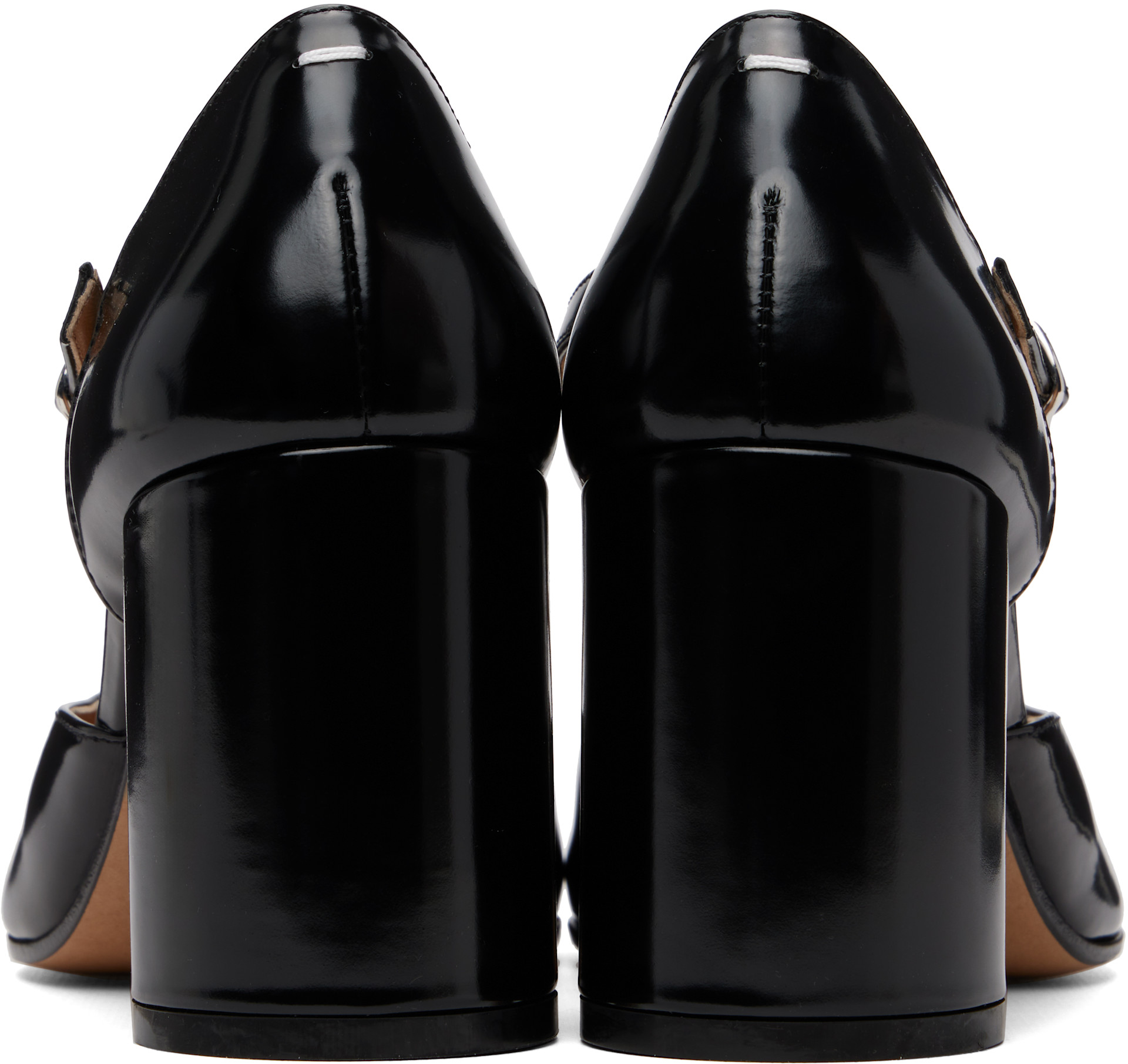 Maison Margiela: Black Tabi Décolleté Heels | SSENSE