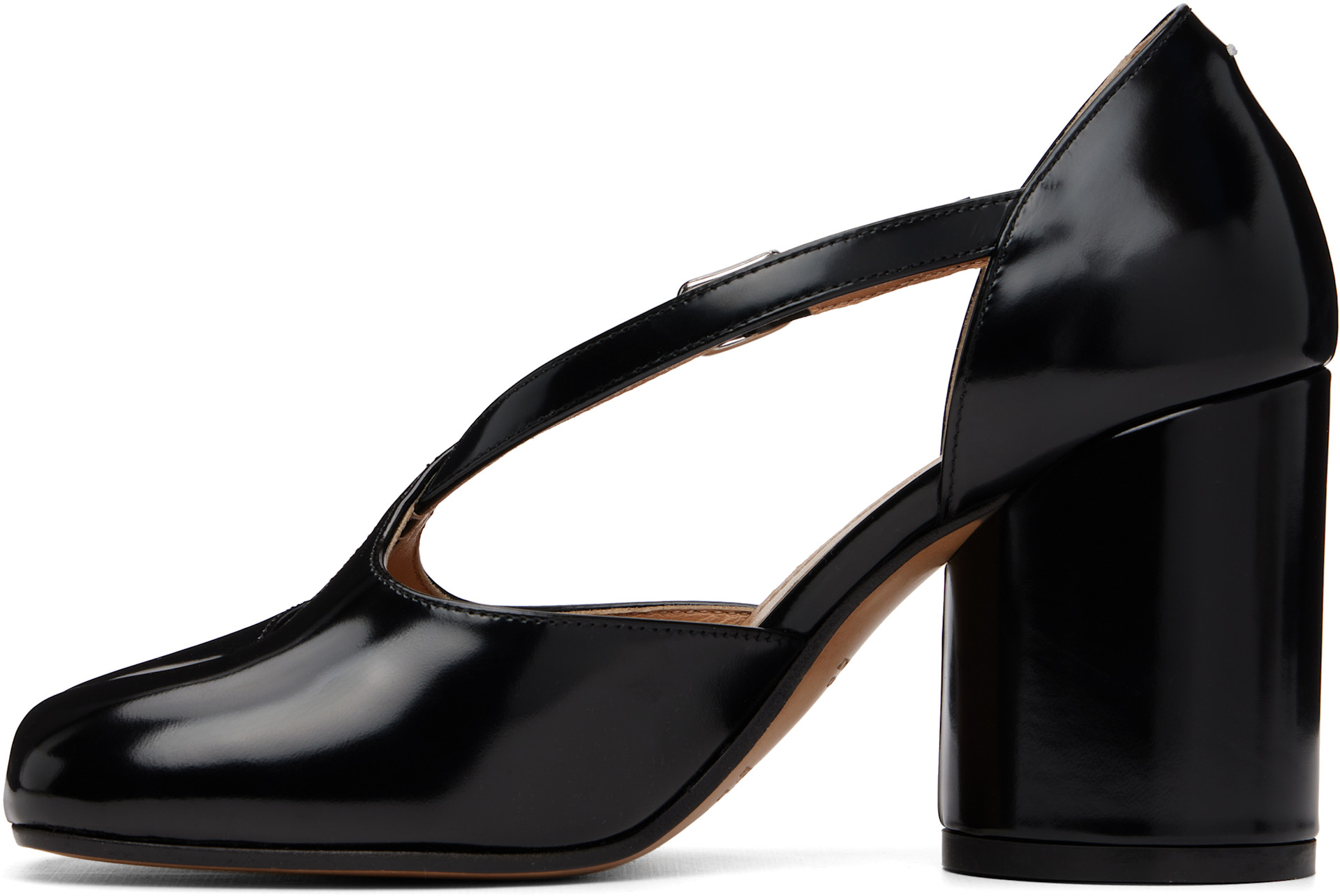 Maison Margiela: Black Tabi Décolleté Heels | SSENSE