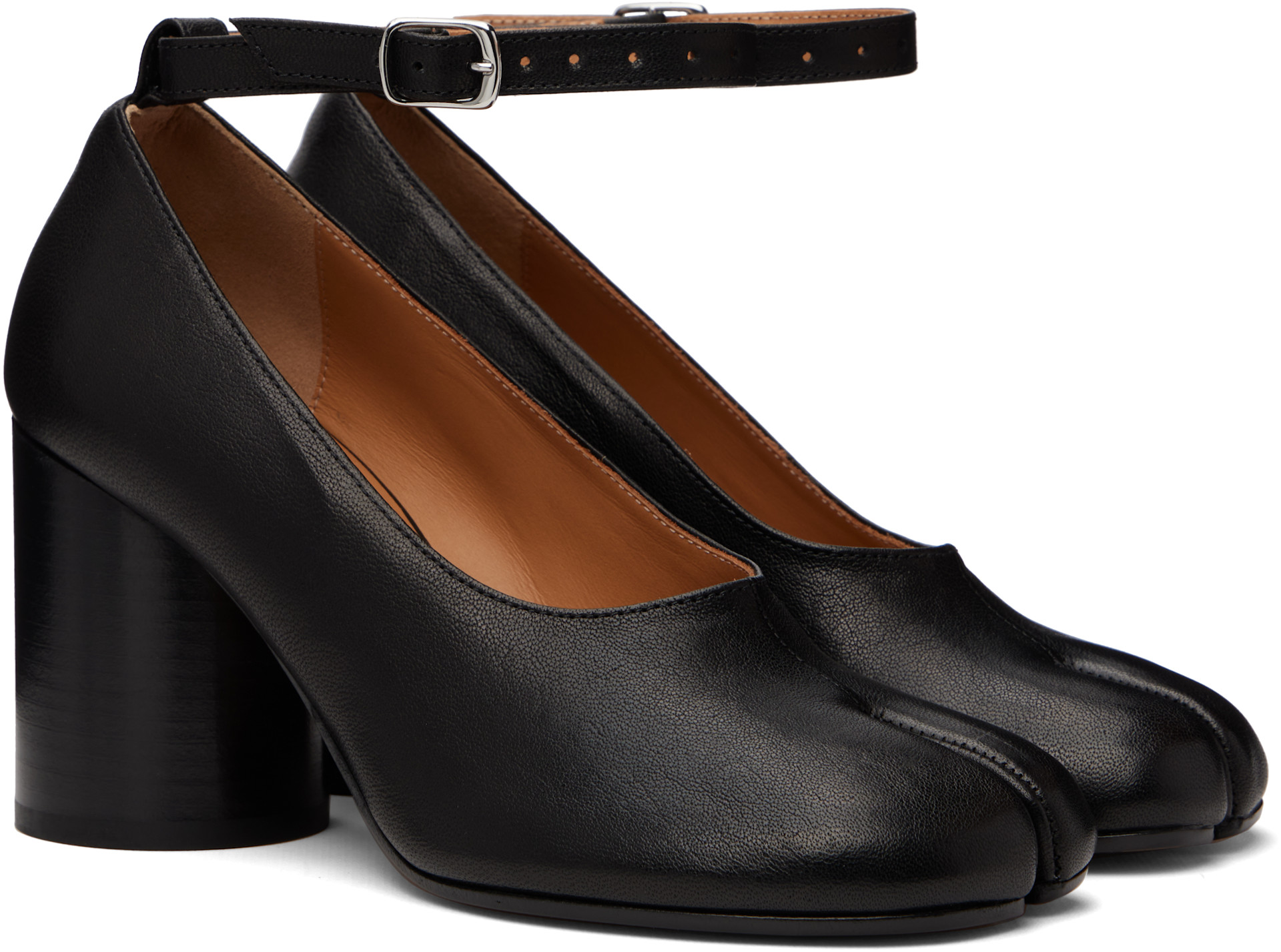 Maison Margiela: Black Tabi Heels | SSENSE