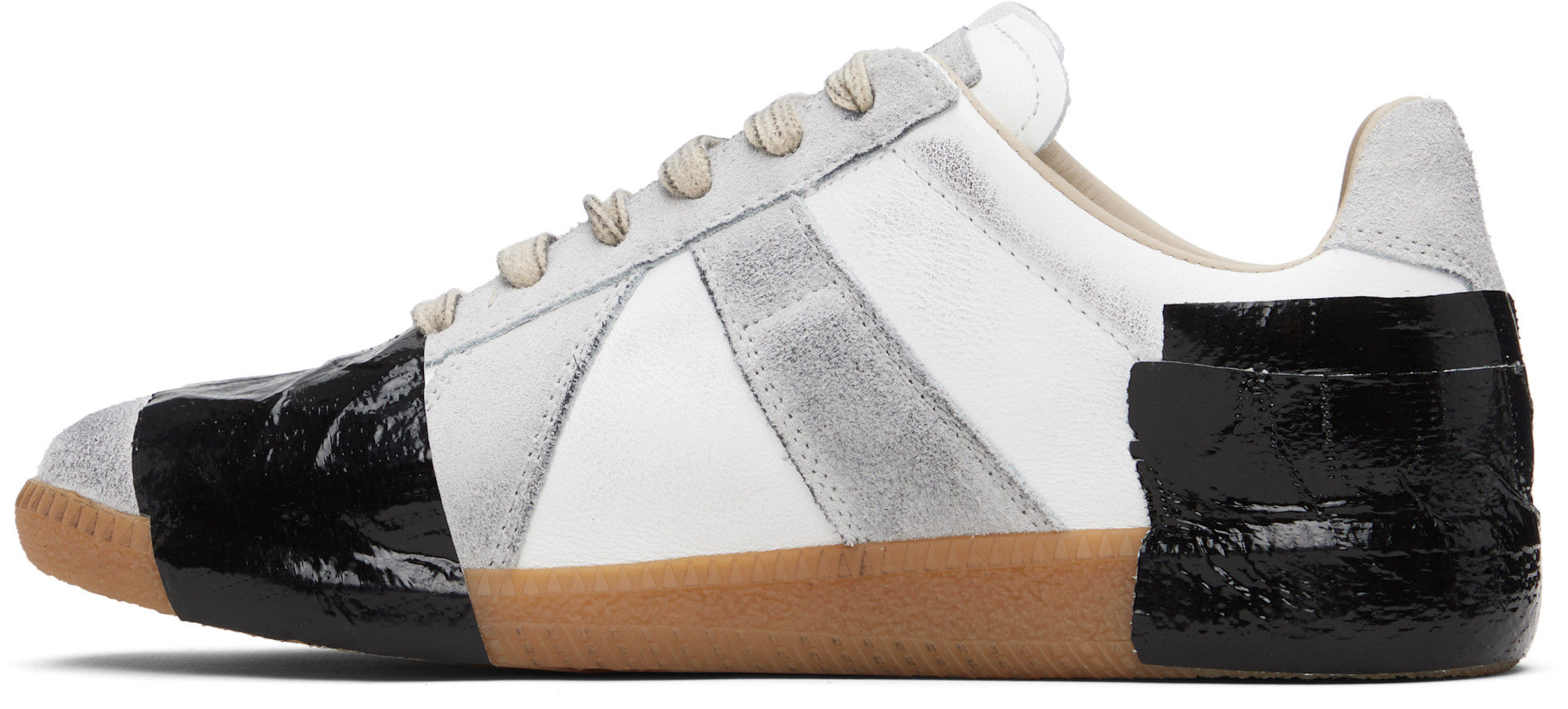 Maison Margiela - Baskets Replica blanc et gris