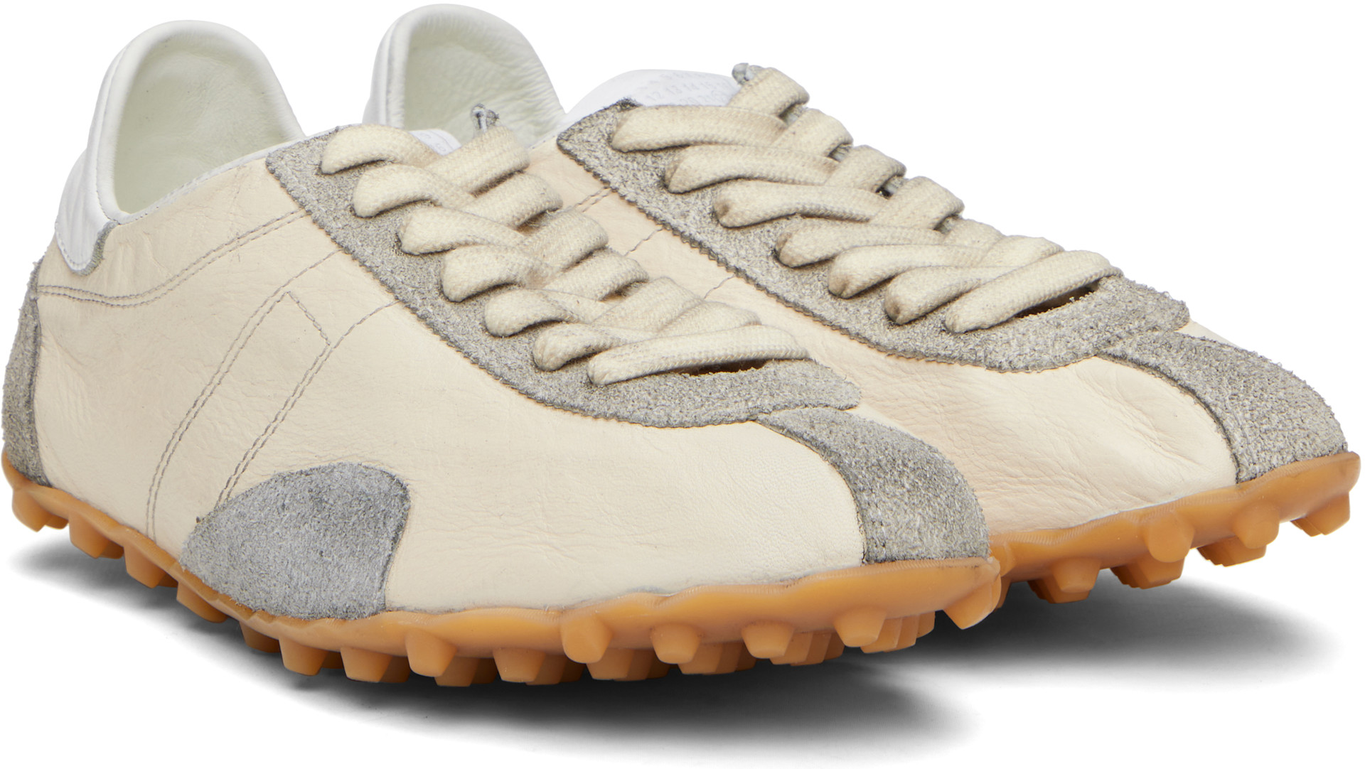 Maison Margiela: White Sprinters Sneakers | SSENSE