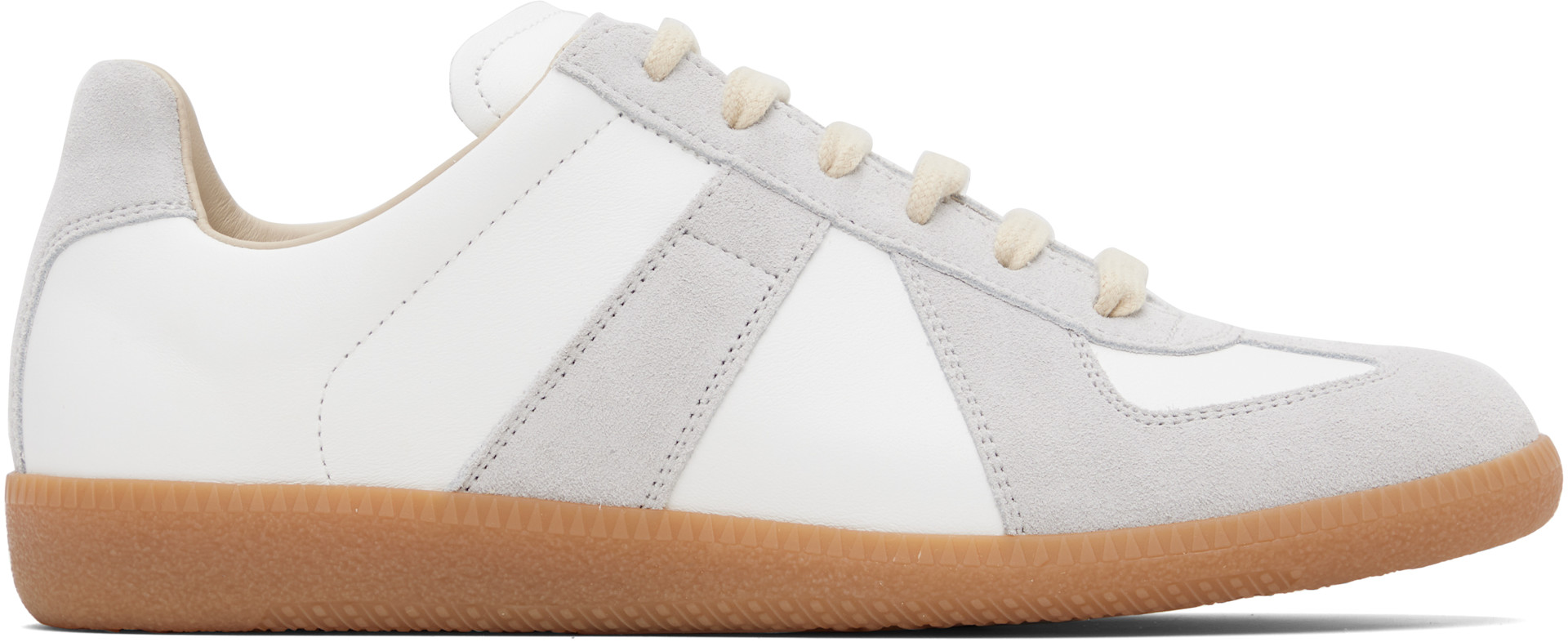Maison Margiela - Baskets Replica blanc et gris