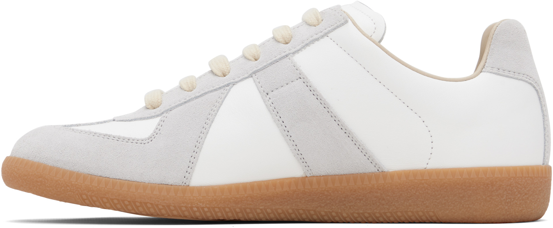 Maison Margiela - Baskets Replica blanc et gris