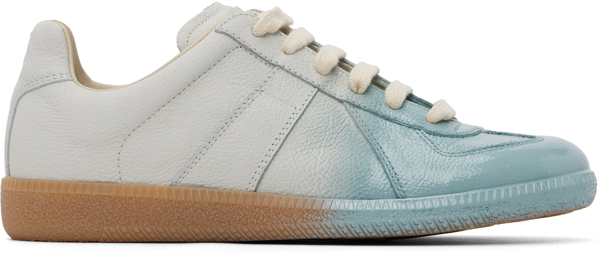 Maison Margiela - Baskets Replica gris et bleu