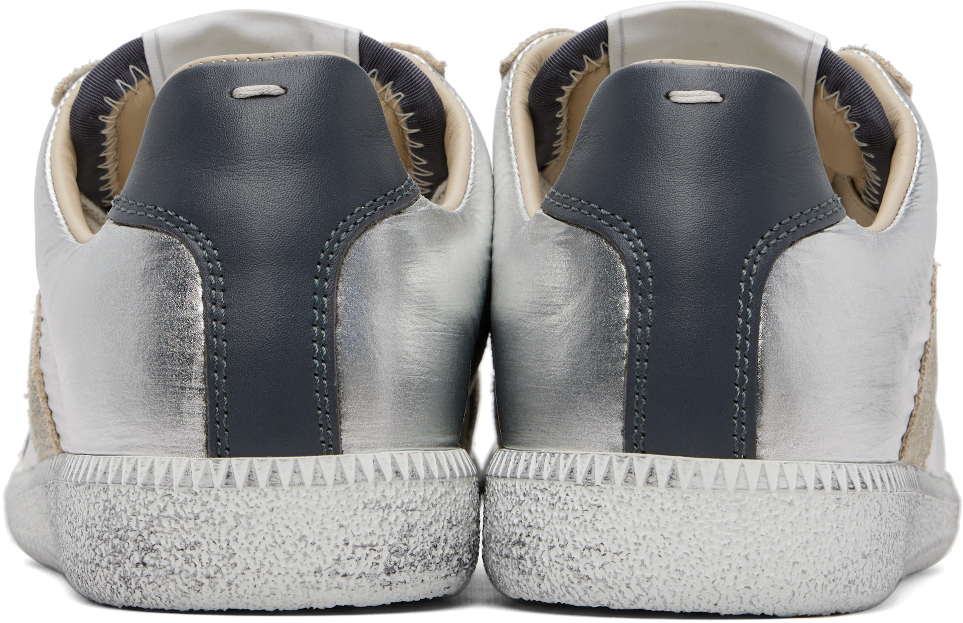 Maison Margiela - Baskets Replica argentées irisées