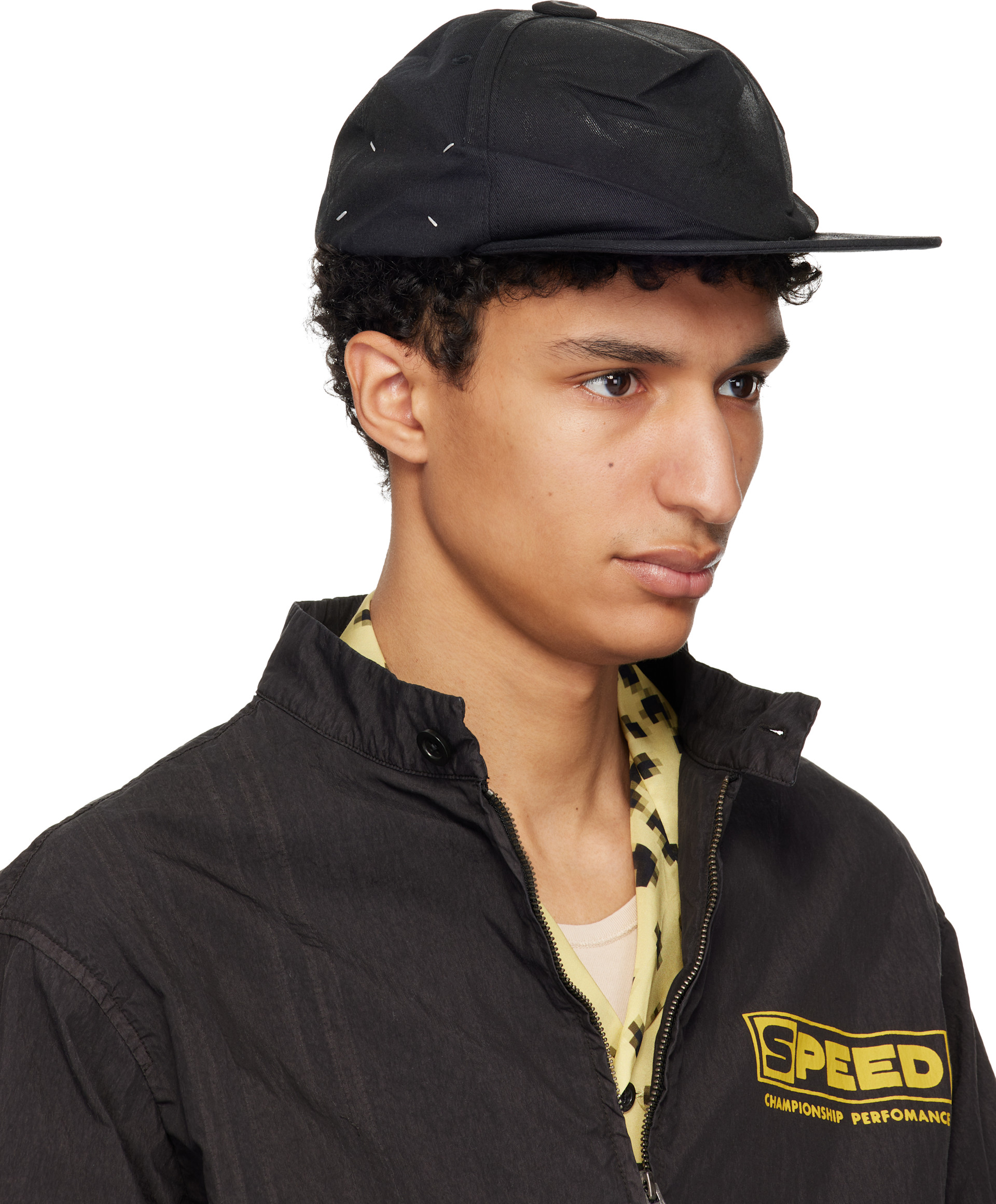 Maison Margiela - Black Coated Cotton Cap