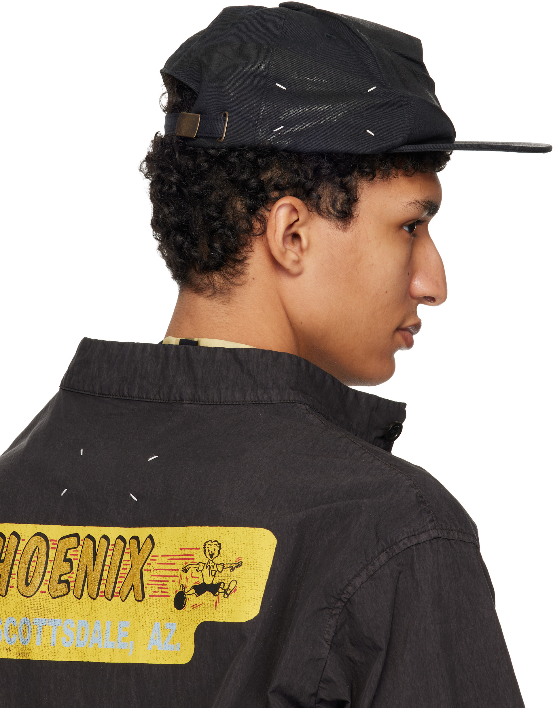 Maison Margiela - Black Coated Cotton Cap