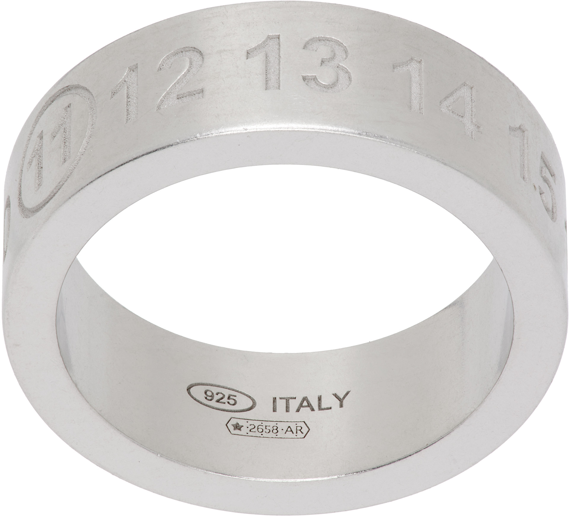 Maison Margiela - Bague à logo numérique