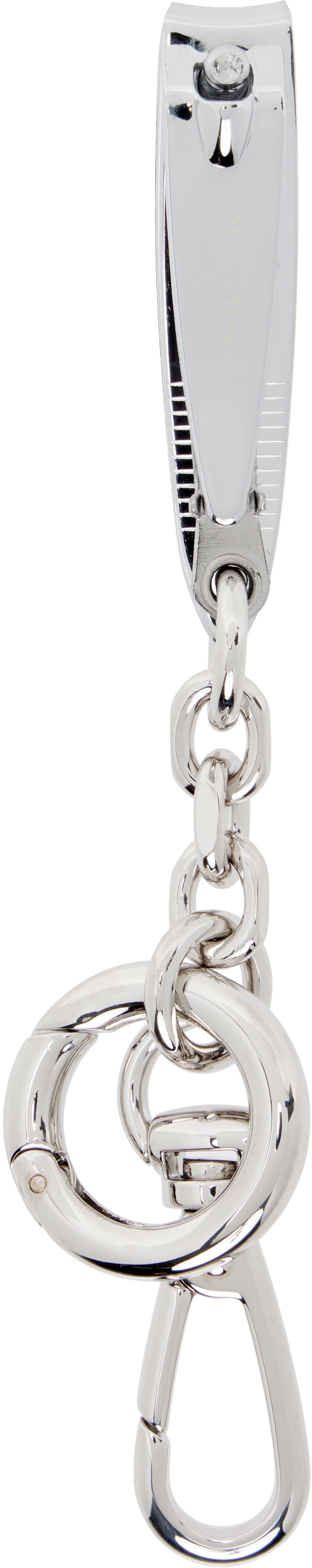 Maison Margiela: Silver Metal Nail Cutter Charm | SSENSE