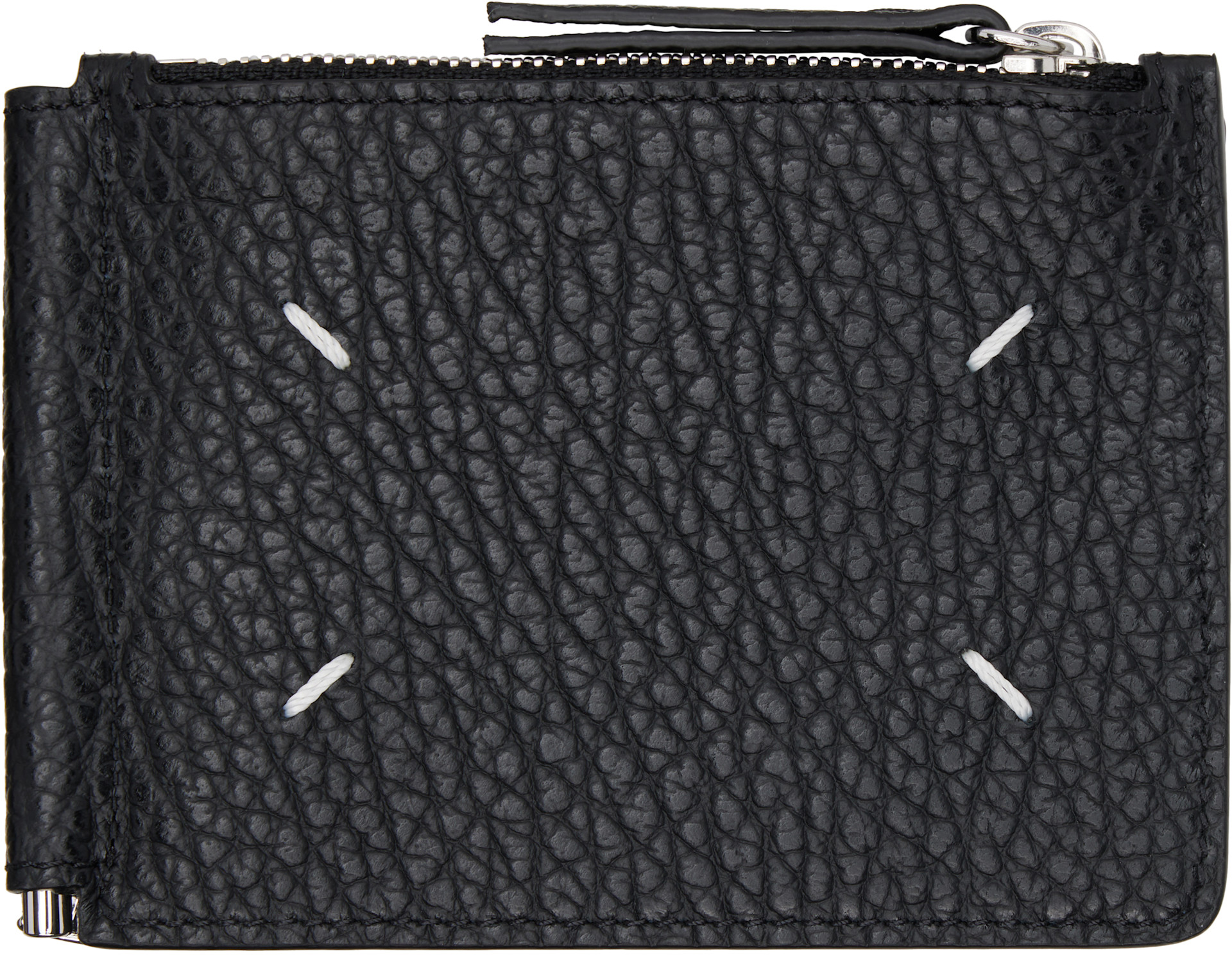 Maison Margiela: Black Money Clip Wallet | SSENSE