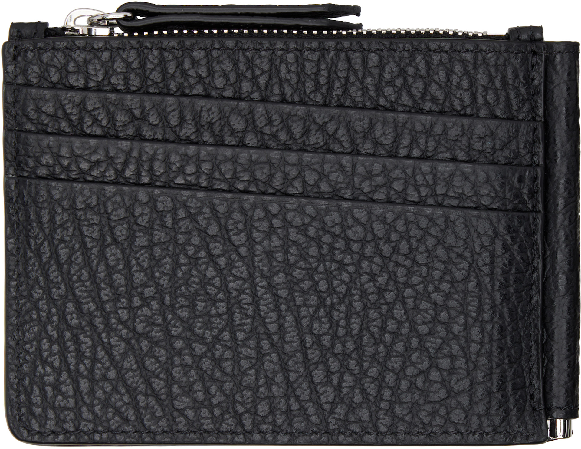 Maison Margiela: Black Money Clip Wallet | SSENSE