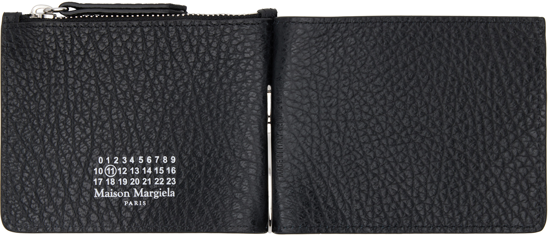 Maison Margiela: Black Money Clip Wallet | SSENSE