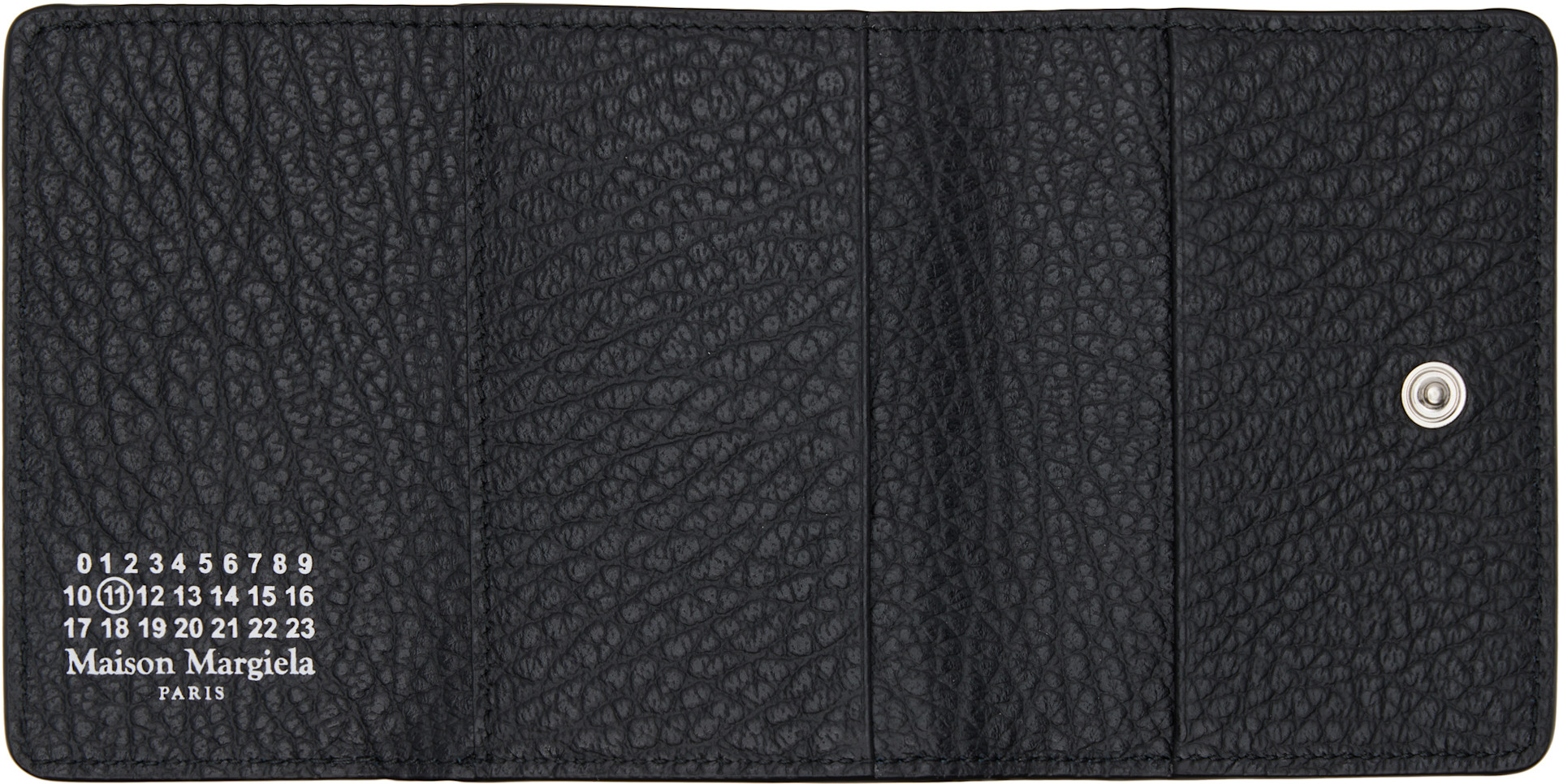 Maison Margiela ブラック ウォレット Maison Margiela: Black Four Stitches Pocket Wallet | SSENSE