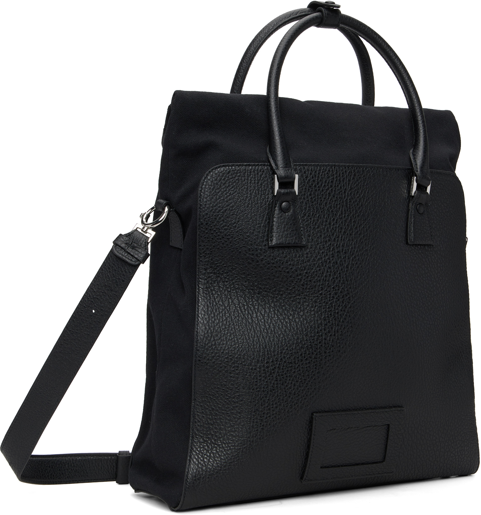 Maison Margiela: ブラック 5AC Daily Vertical トートバッグ | SSENSE