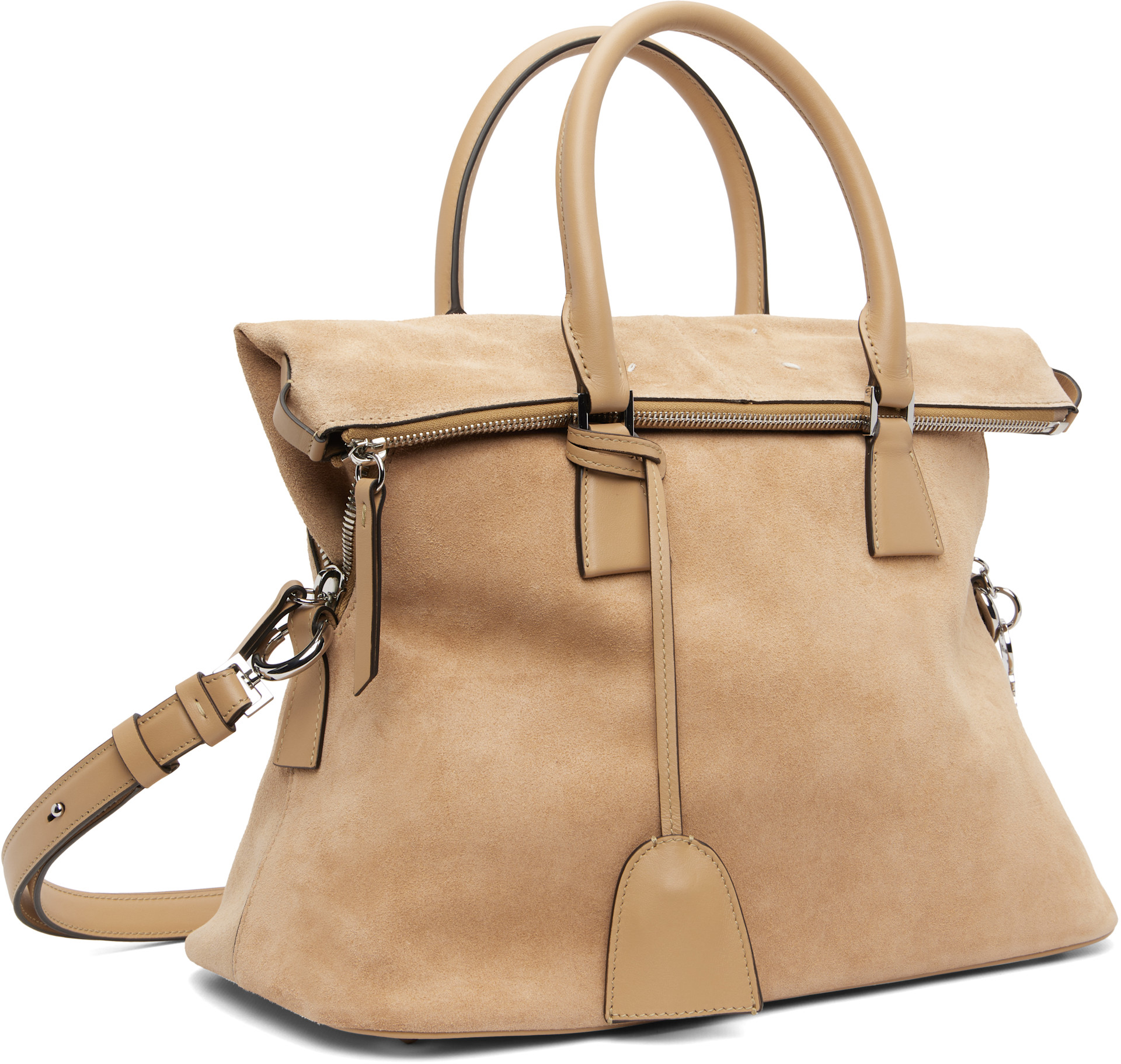 Maison Margiela: Tan 5AC Soft Medium Bag | SSENSE