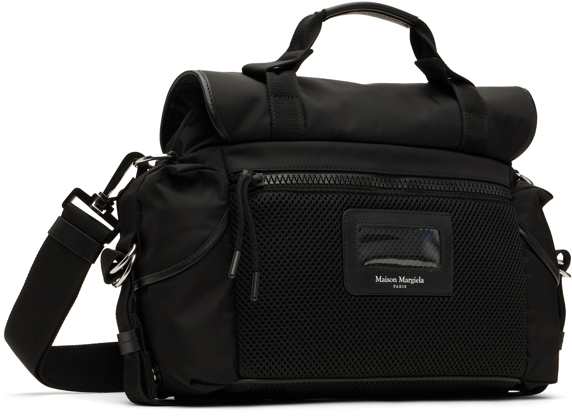 Maison Margiela メッセンジャーバッグ ブラック Maison Margiela: ブラック スモール High Tech メッセンジャーバッグ