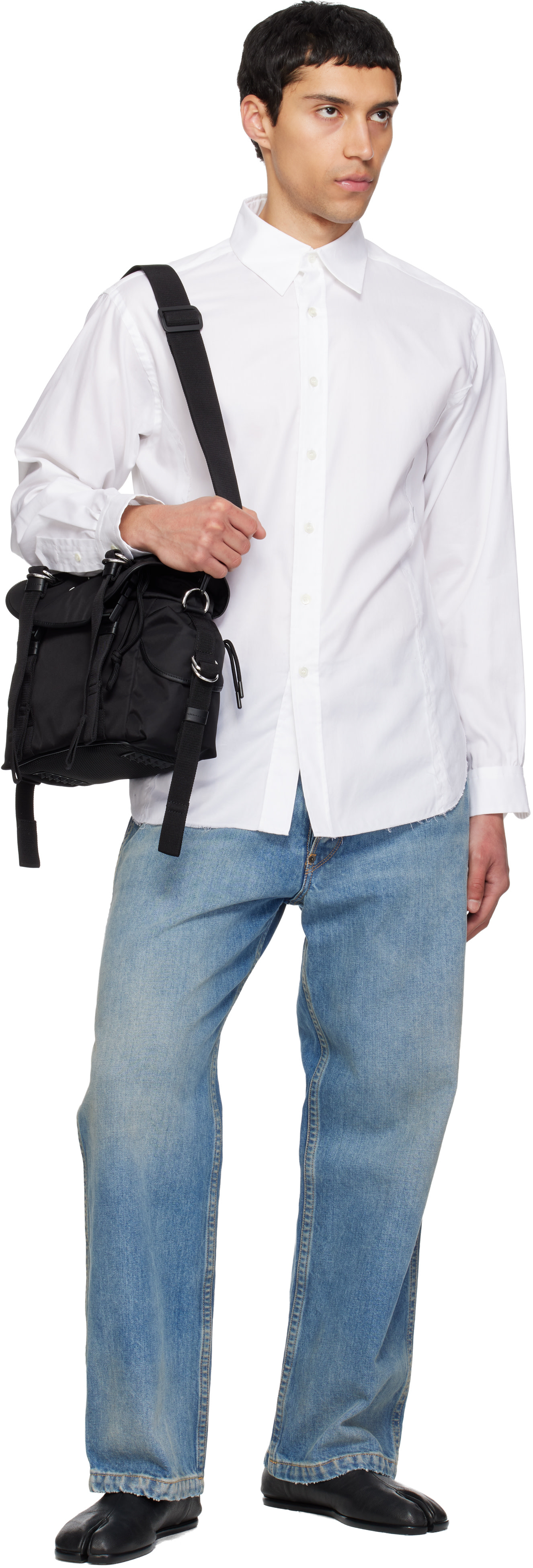 Maison Margiela メッセンジャーバッグ ブラック Maison Margiela: ブラック スモール High Tech メッセンジャーバッグ