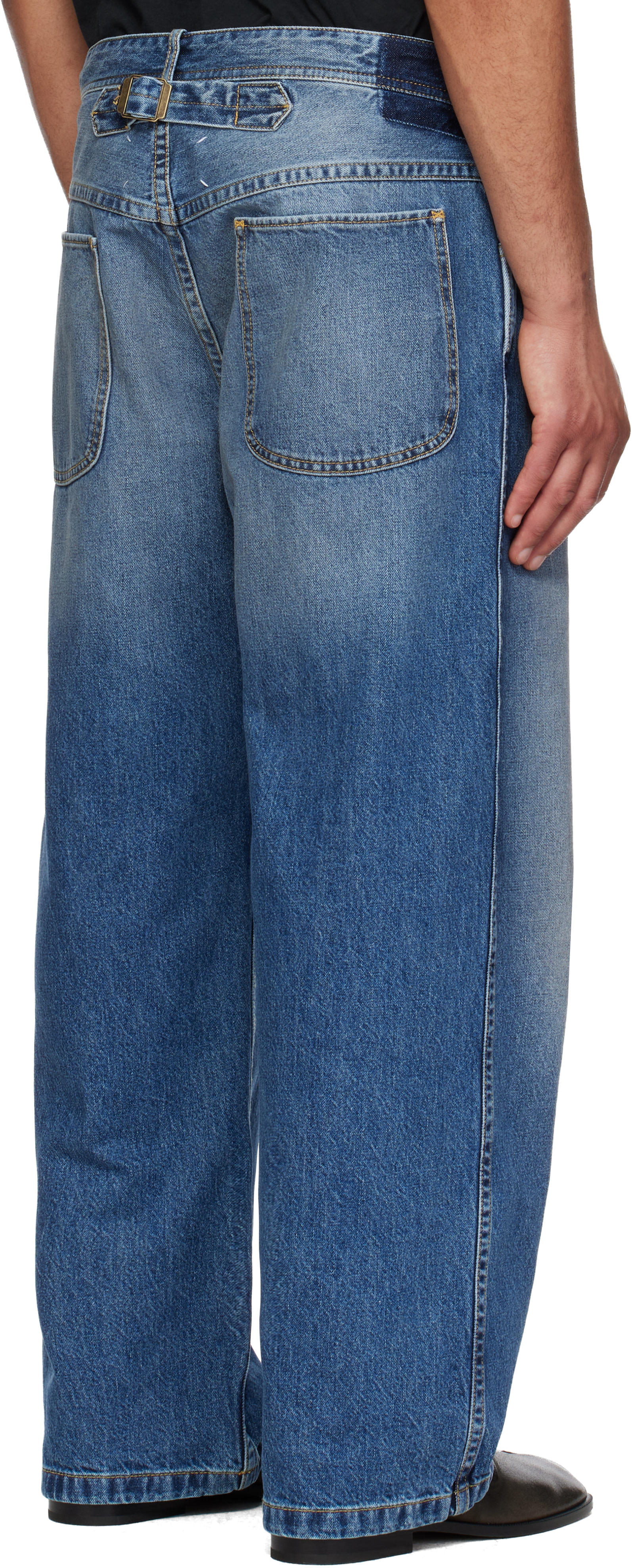 Maison Margiela: Blue Faded Jeans | SSENSE