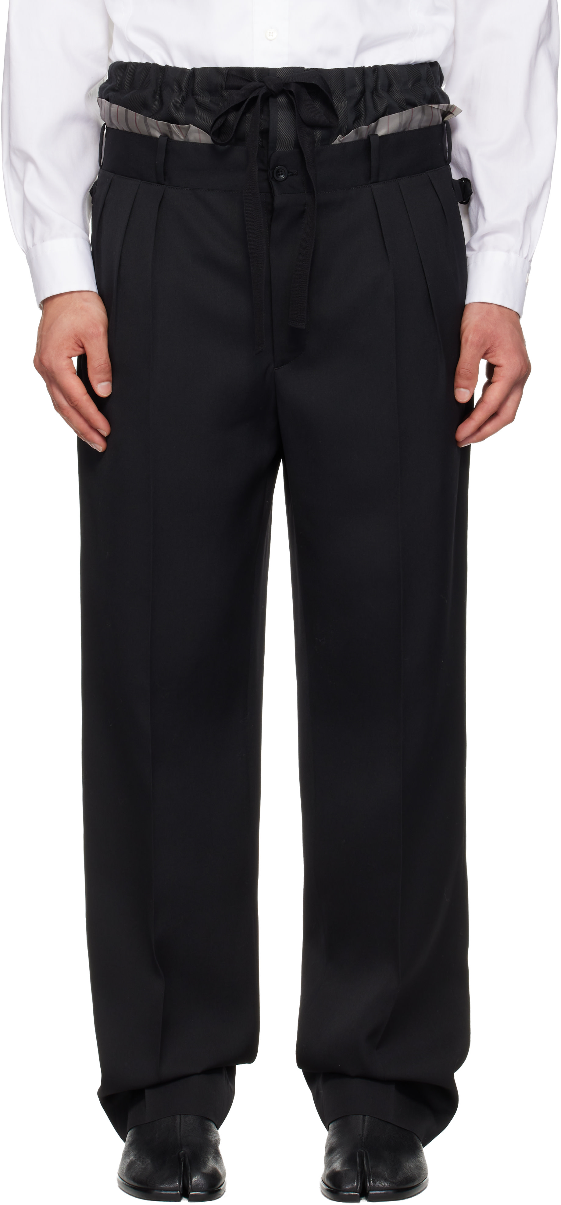 Maison Margiela - Black 'Anonymity of the lining' Trousers