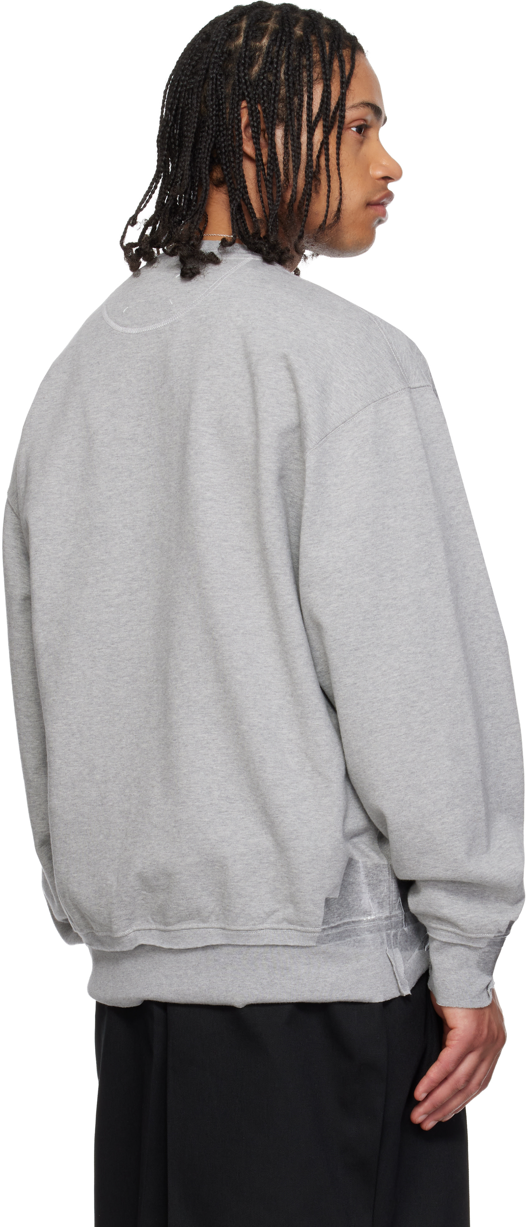 Maison Margiela: グレー Taped Jersey スウェットシャツ | SSENSE 日本