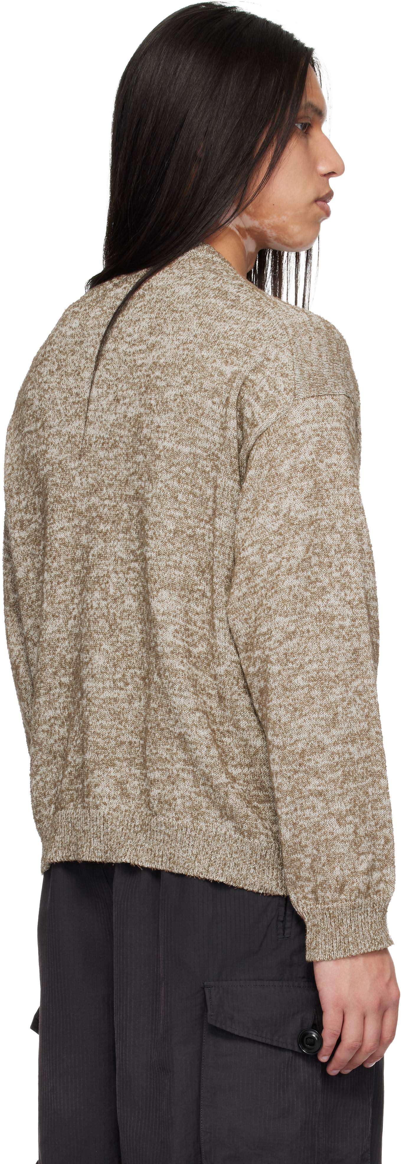 Maison Margiela - Brown V-neck Sweater