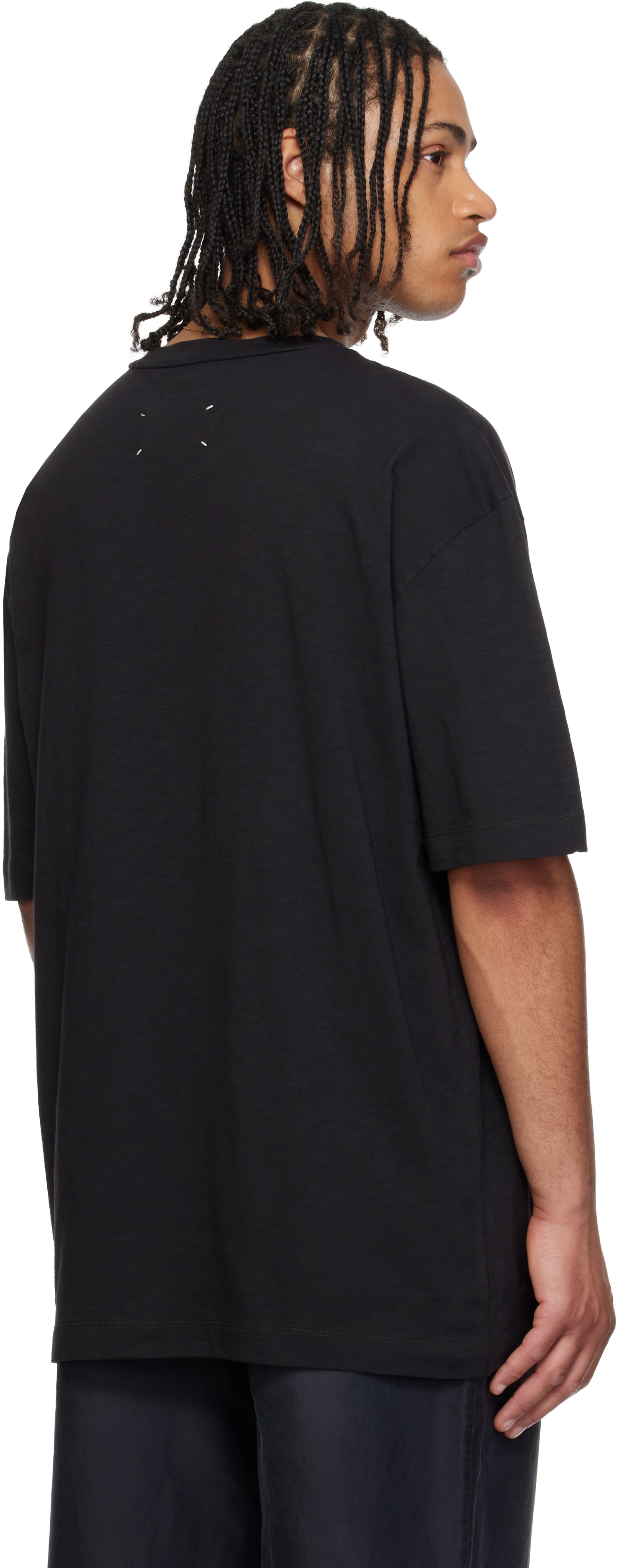 Maison Margiela: ブラック Numerical コットン Tシャツ | SSENSE 日本